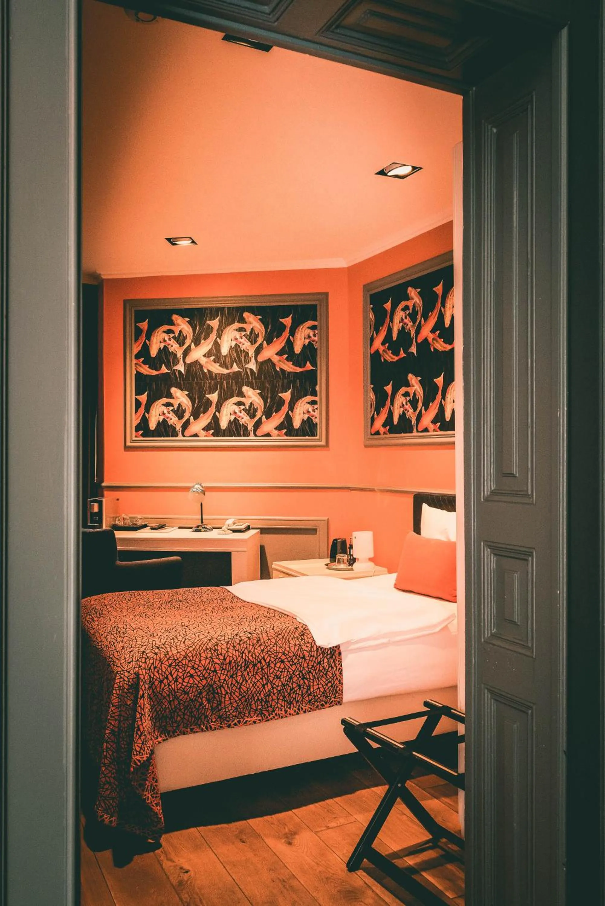 Bed in Hotel Villa Klemm - Wiesbaden City