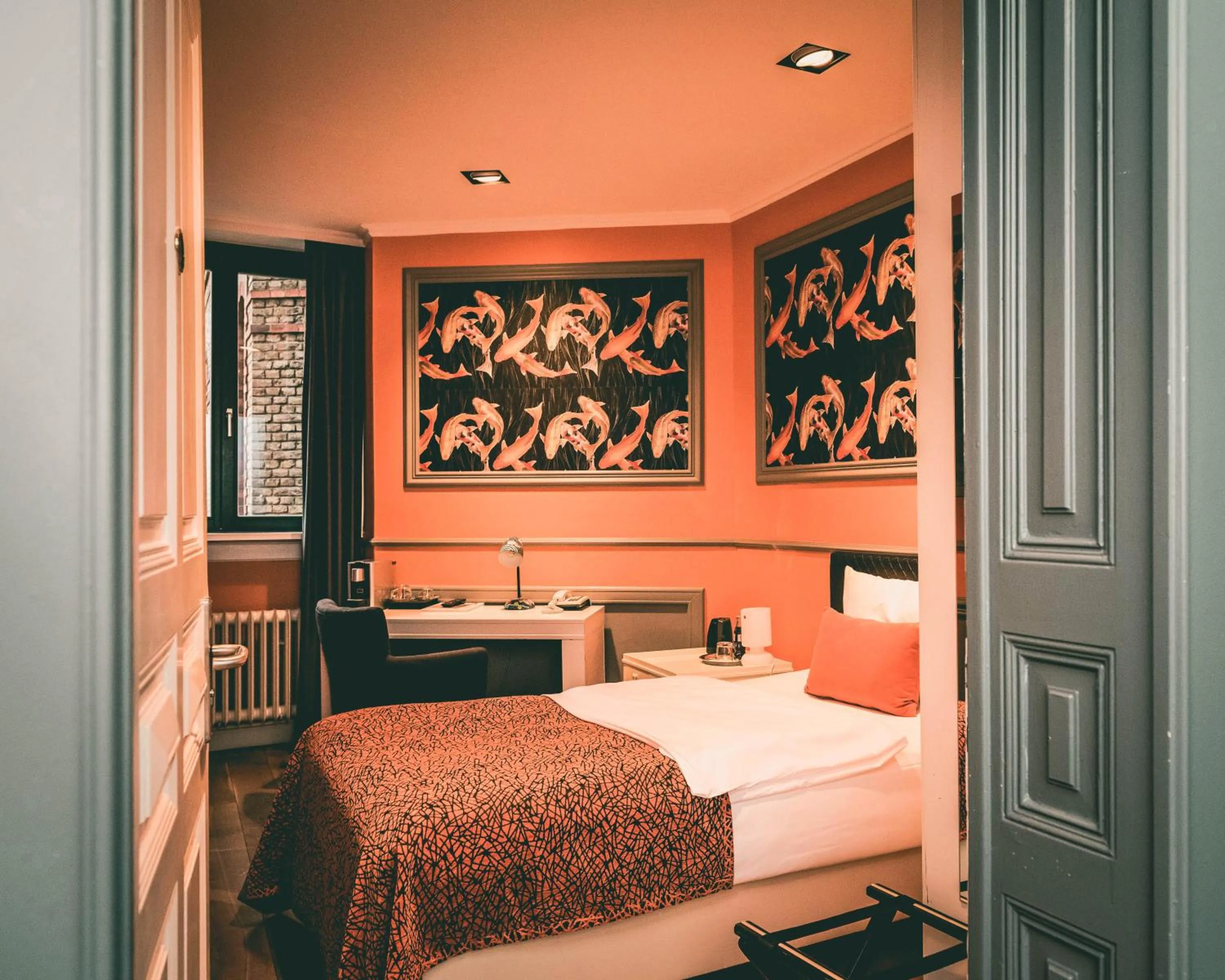 Bedroom, Bed in Hotel Villa Klemm - Wiesbaden City