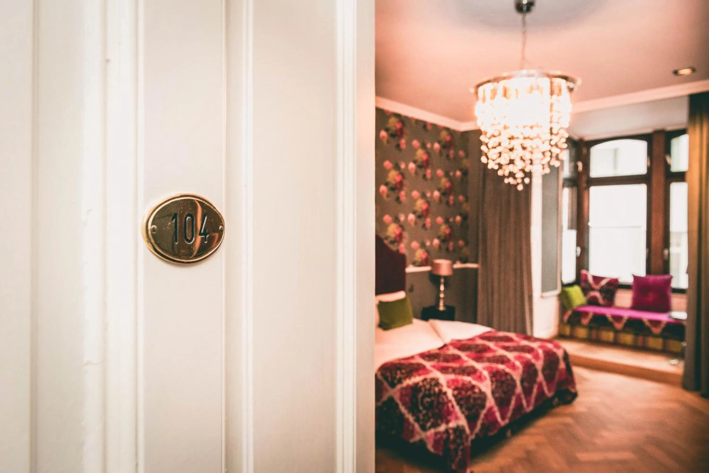 Bed in Hotel Villa Klemm - Wiesbaden City