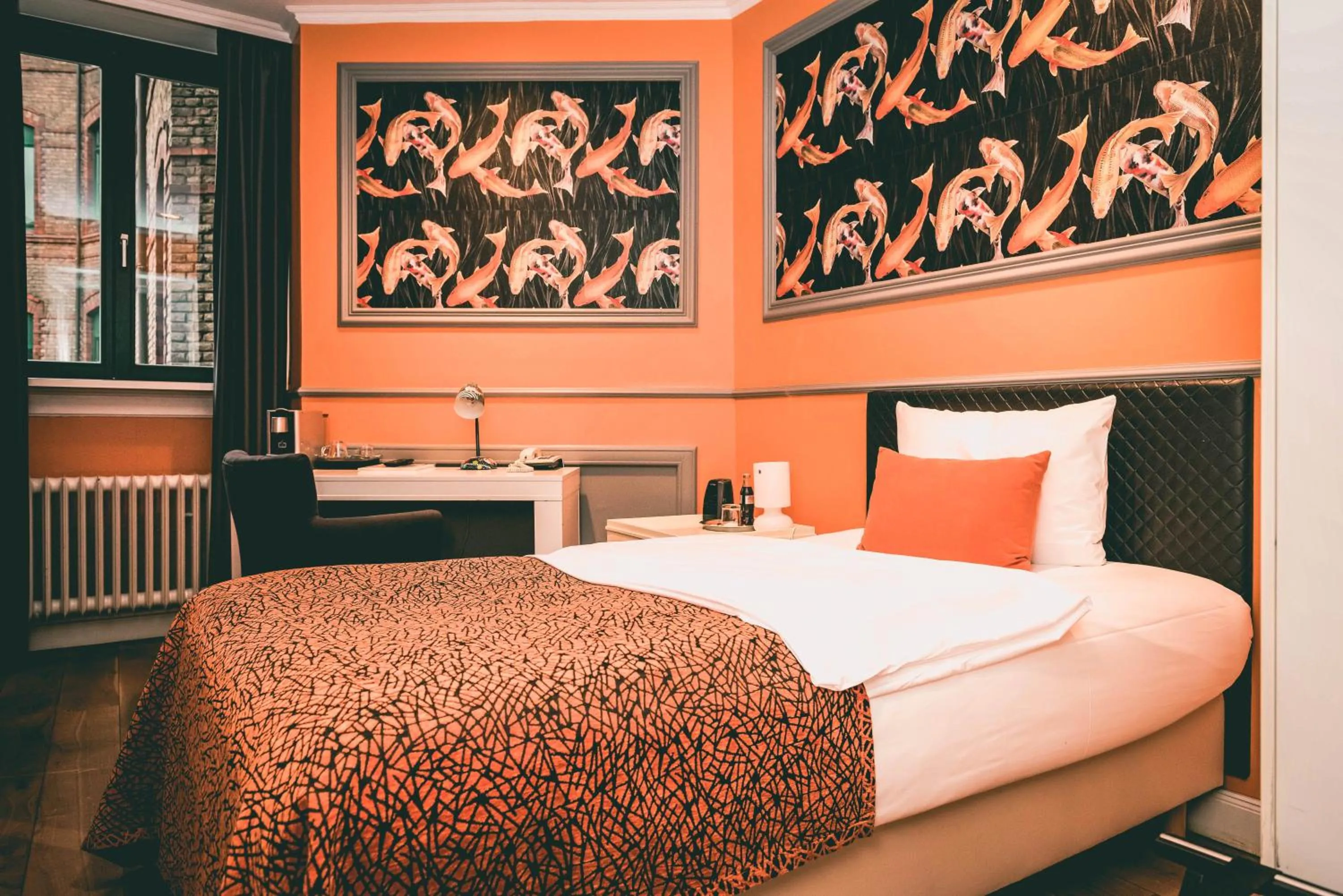 Bed in Hotel Villa Klemm - Wiesbaden City