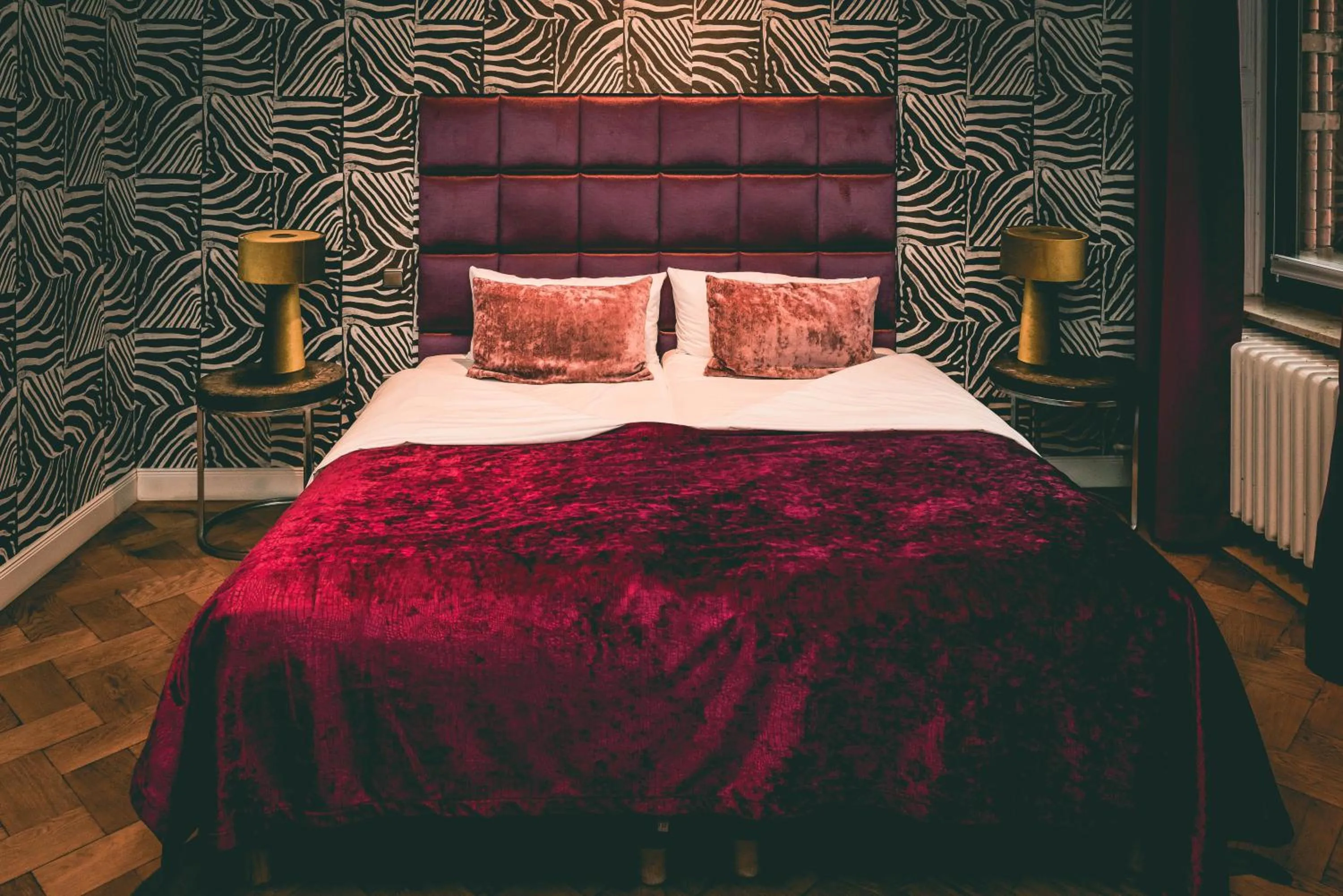 Bed in Hotel Villa Klemm - Wiesbaden City