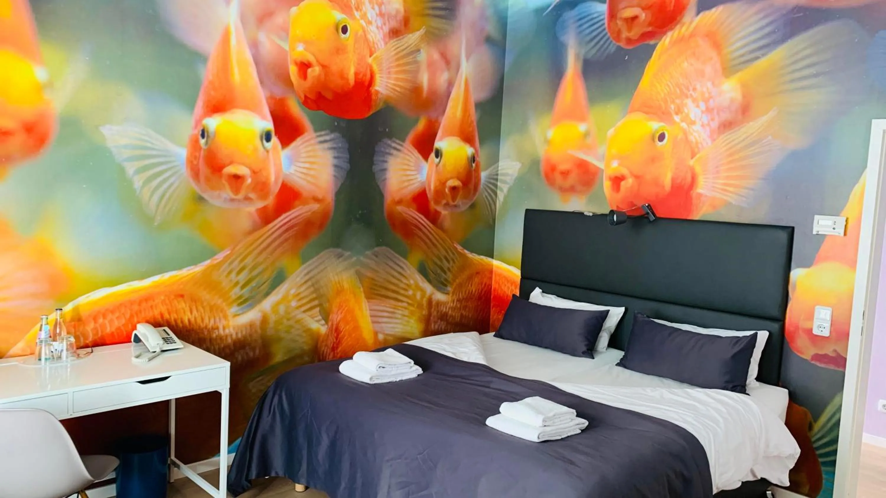 Bed in Hotel Villa Klemm - Wiesbaden City