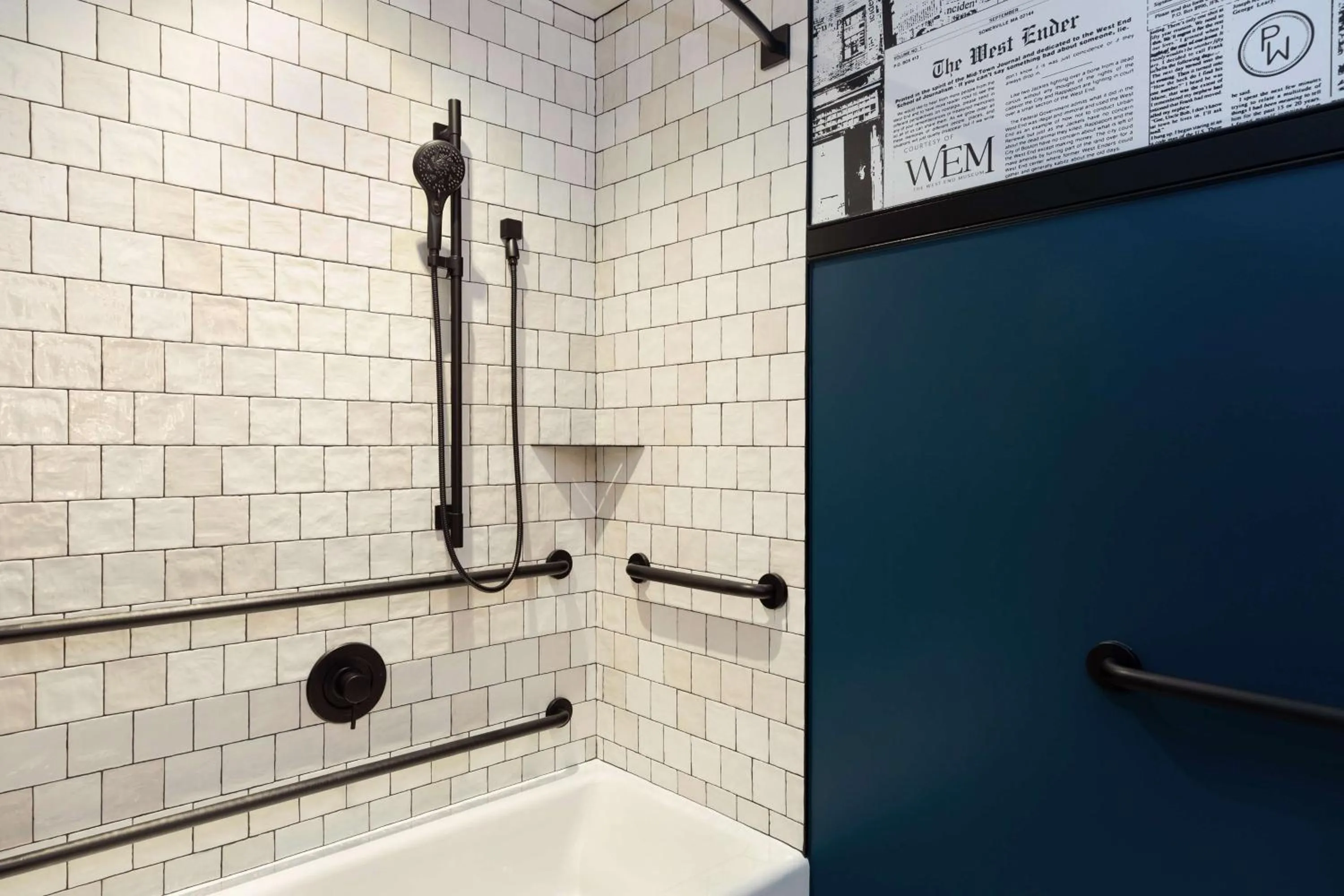 Bathroom in Pennyweight Hotel Boston, Curio Collection by Hilton