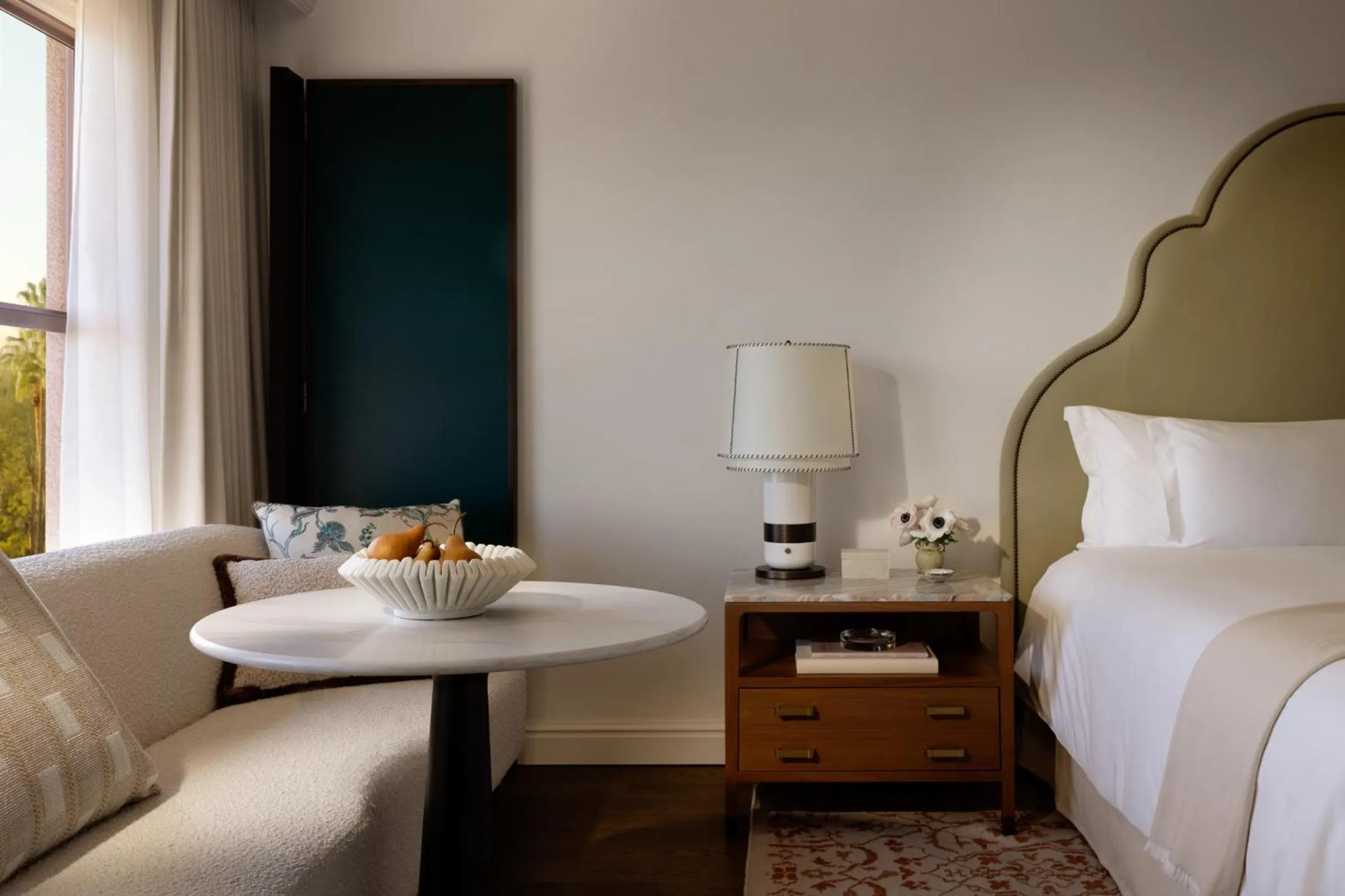 Decorative detail, Bed in The Langham Huntington, Pasadena