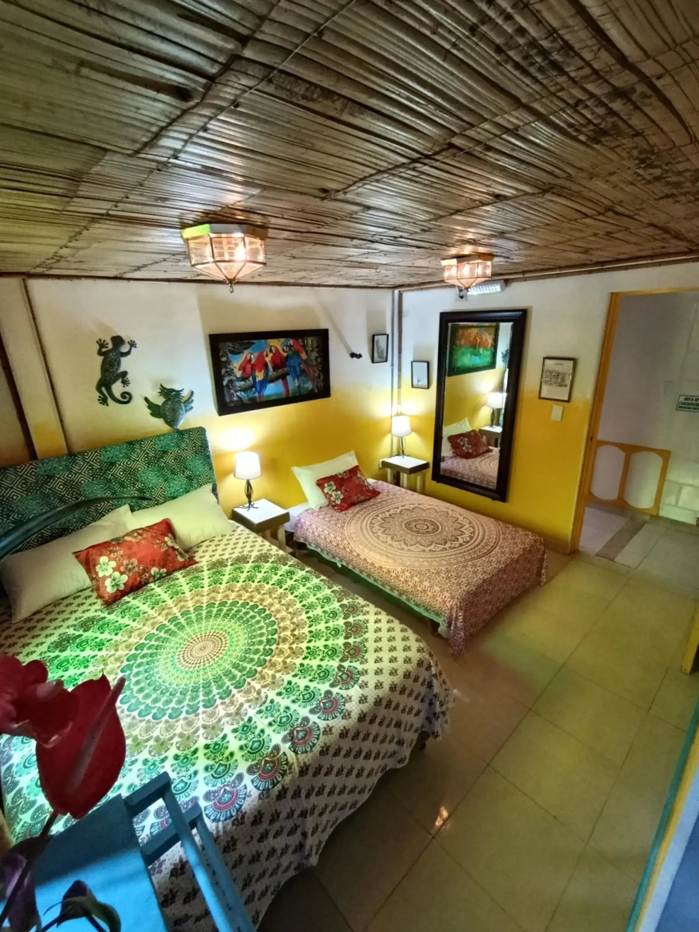 Basic Triple Room in Finca San Miguel Filandia Basic Triple Room in Finca San Miguel Filandia