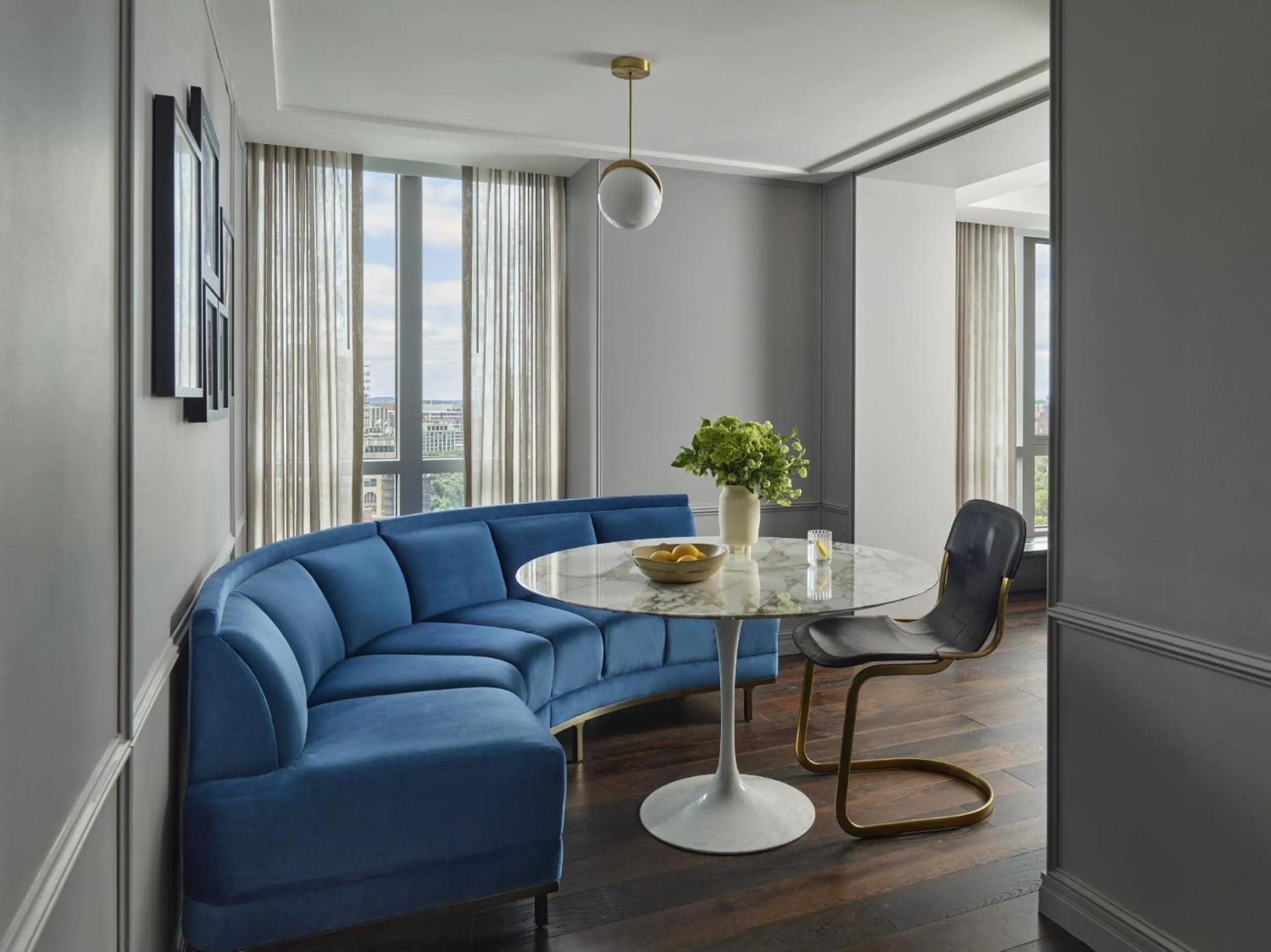 Seating area in Hotel AKA Boston Common