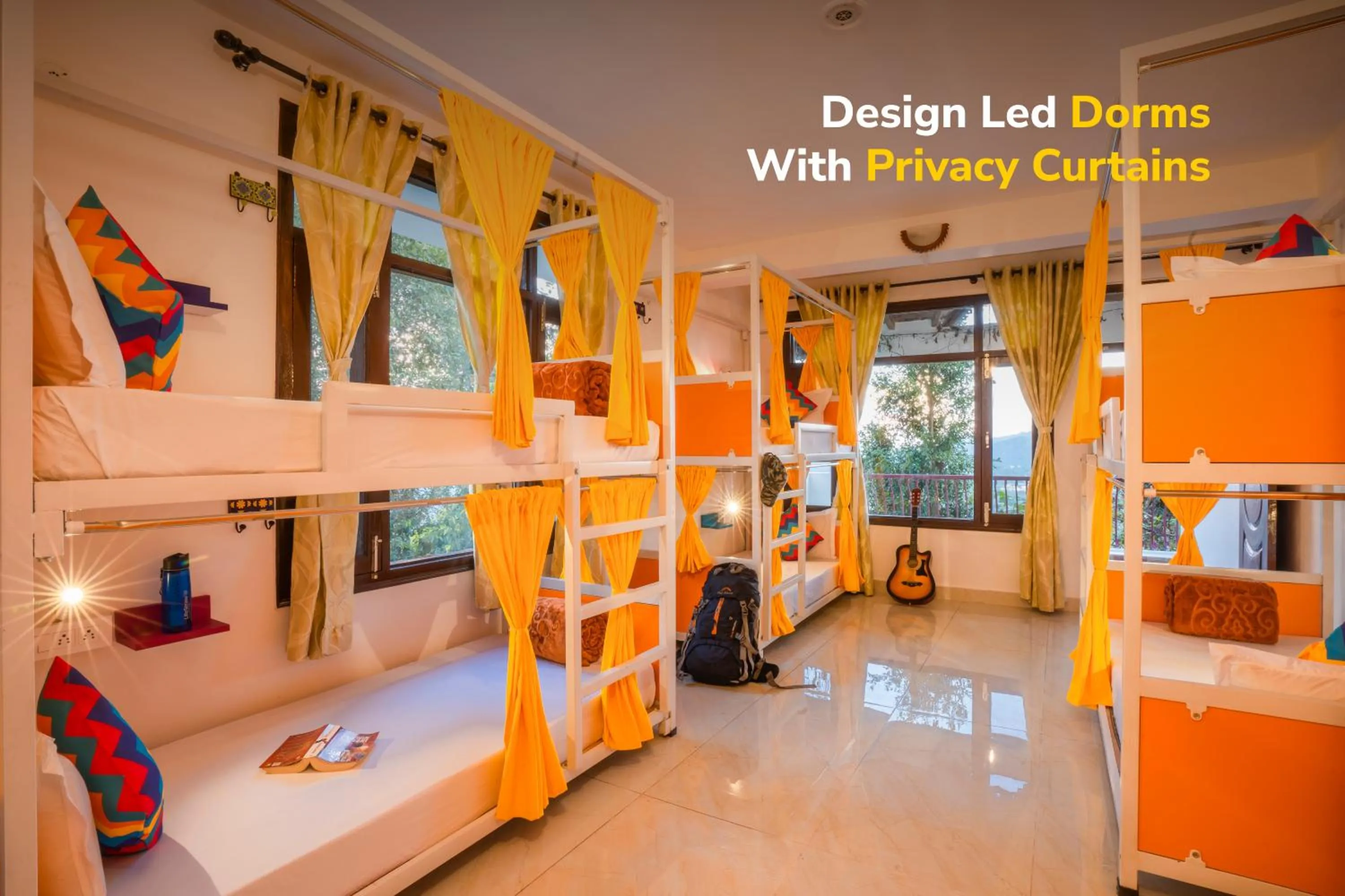 bunk bed, Bed in goSTOPS Mukteshwar - Private Rooms and Dorms