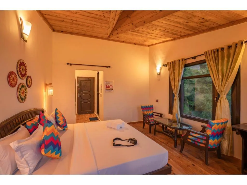 Bed in goSTOPS Mukteshwar