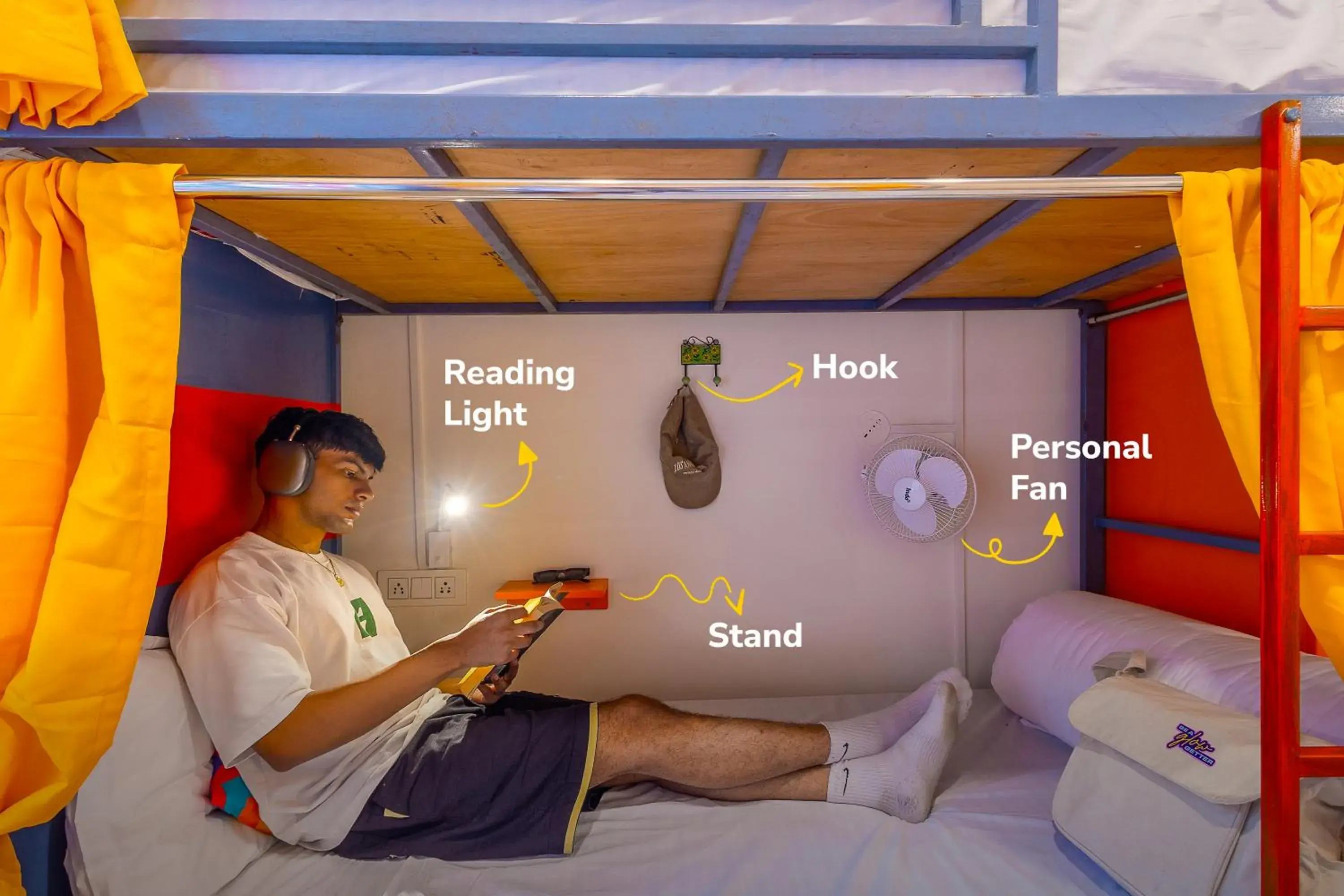 Bed in goSTOPS Mukteshwar - Private Rooms and Dorms Bed in goSTOPS Mukteshwar - Private Rooms and Dorms