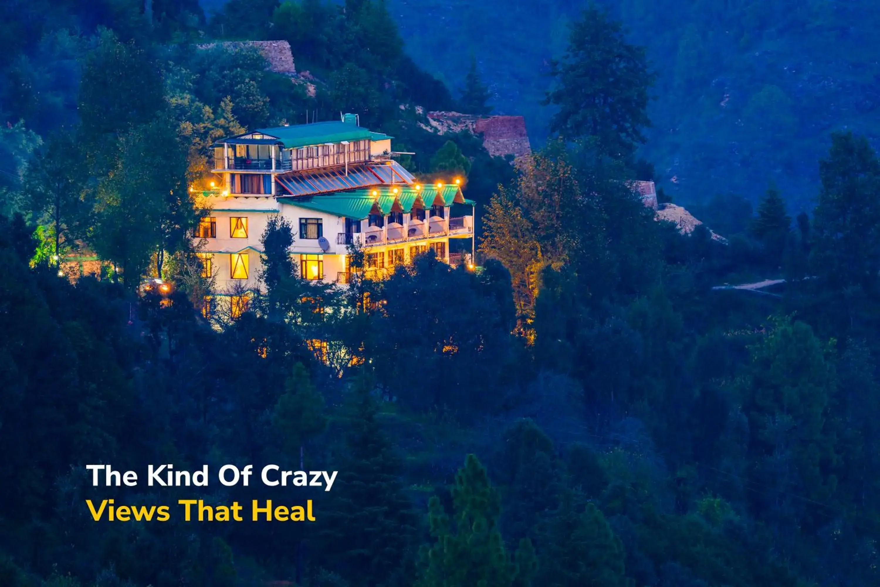 Property building in goSTOPS Mukteshwar - Private Rooms and Dorms Property building in goSTOPS Mukteshwar - Private Rooms and Dorms