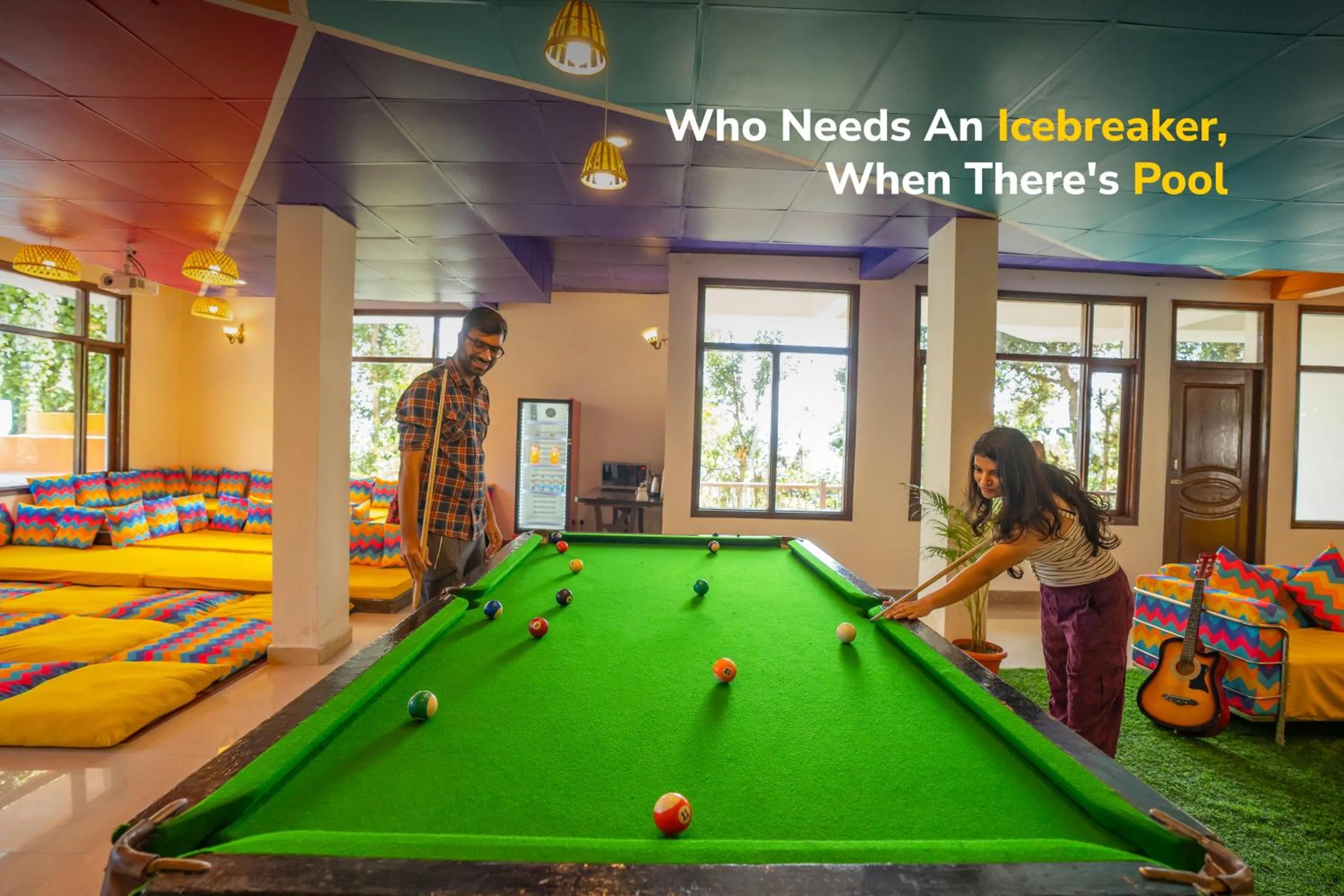 Billiard in goSTOPS Mukteshwar - Private Rooms and Dorms