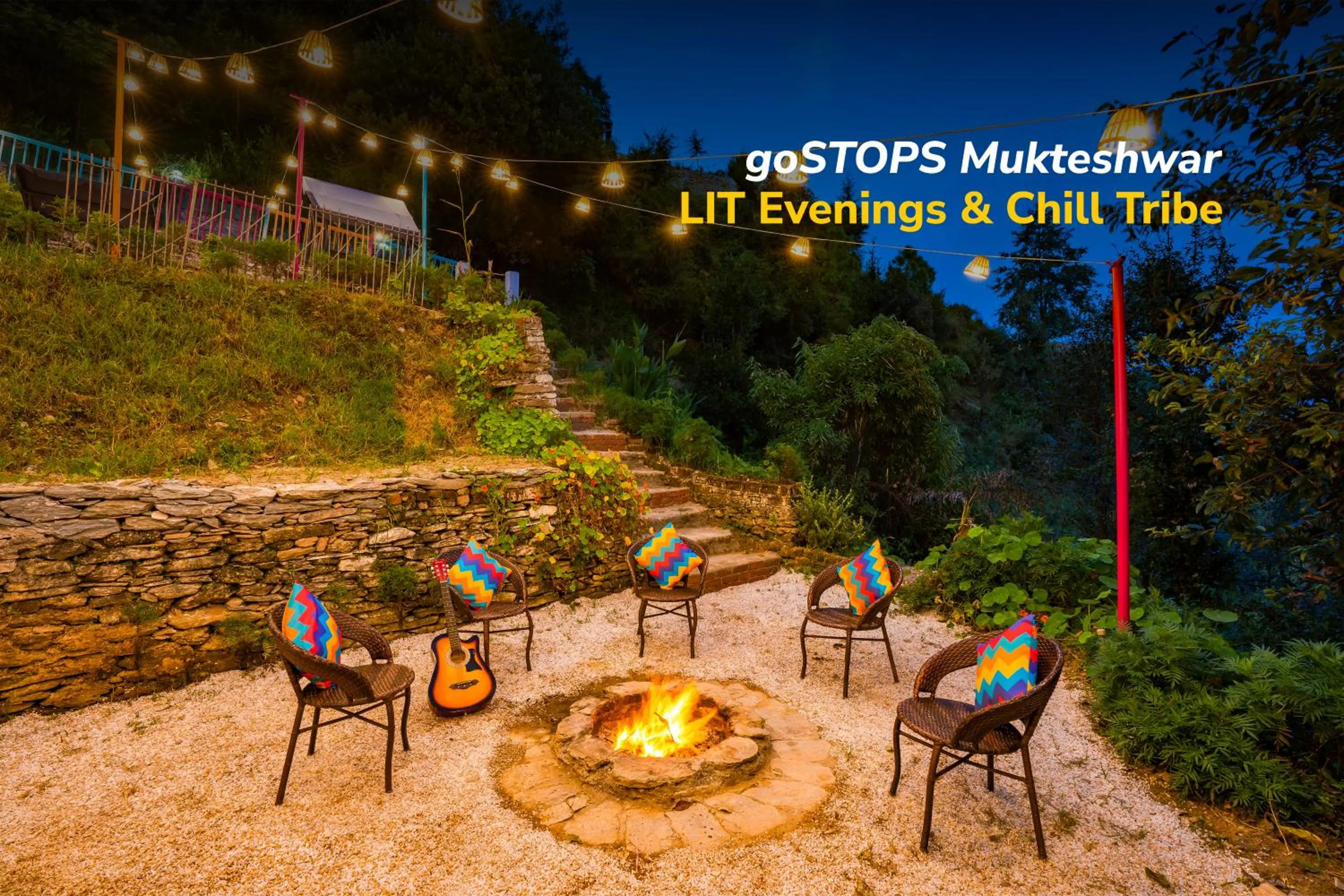 Night in goSTOPS Mukteshwar - Private Rooms and Dorms