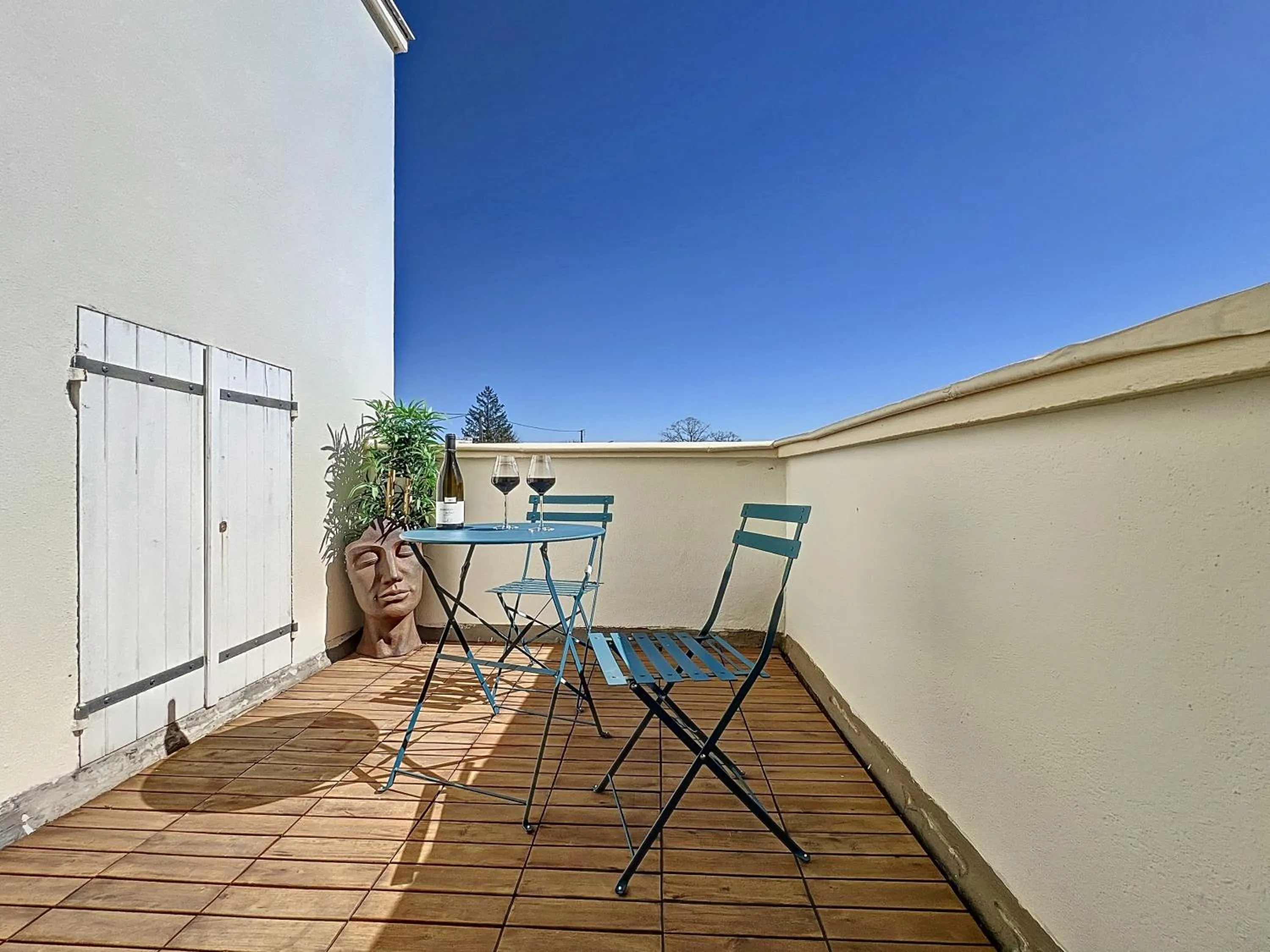 Balcony/Terrace in Auberge la musardière