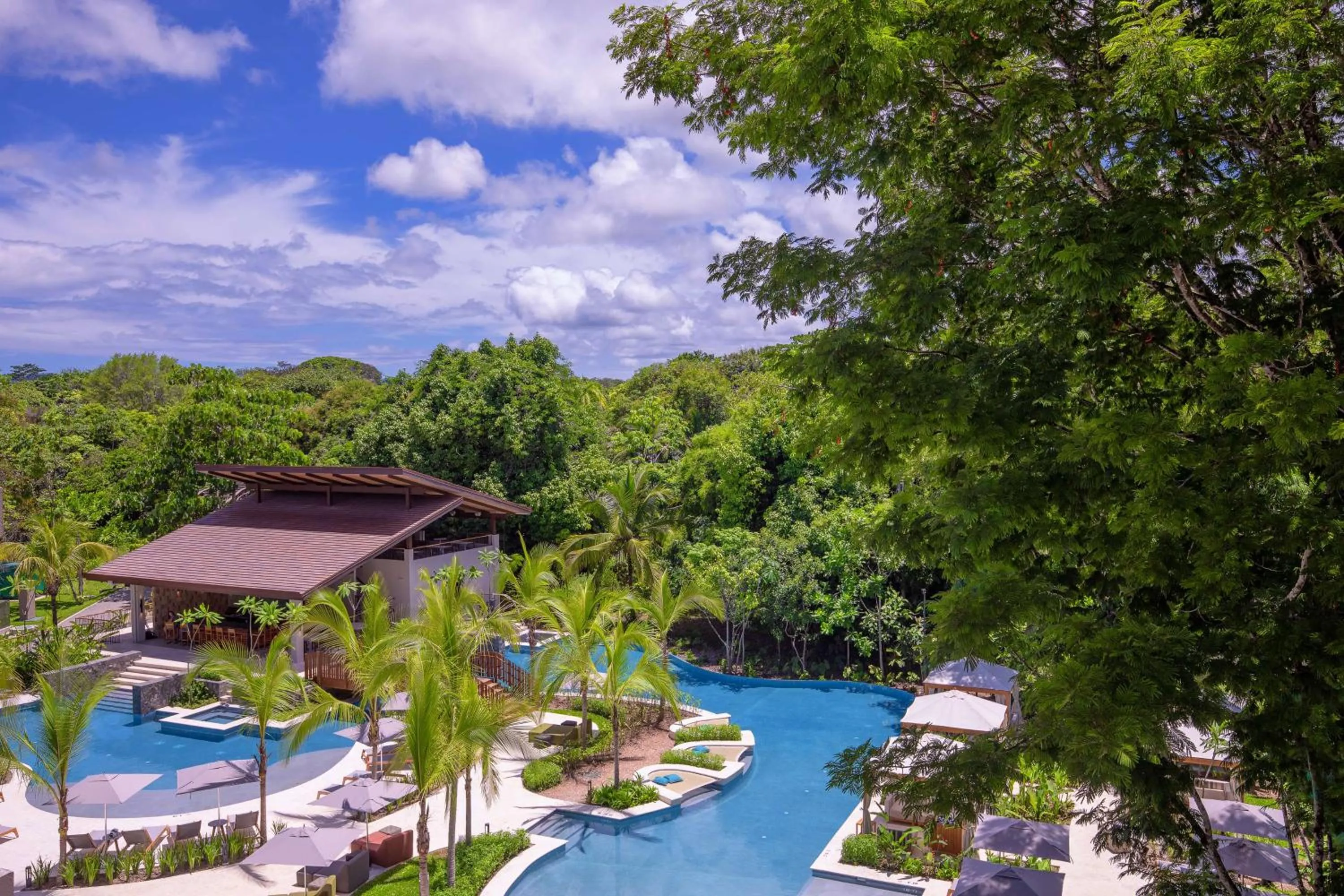 Pool view in Botanika Osa Peninsula, Curio Collection By Hilton