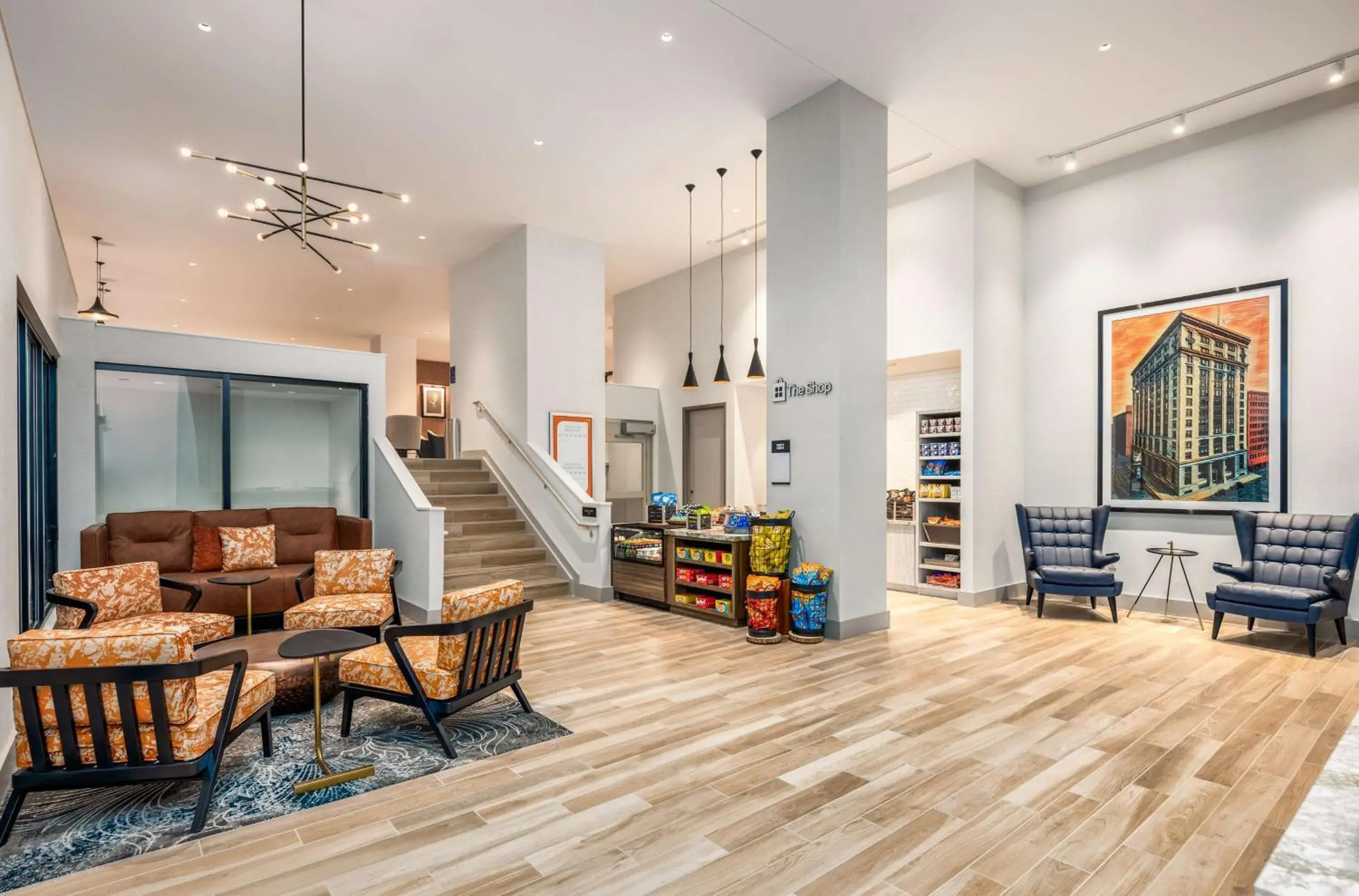 Lobby or reception in Hilton Garden Inn- Chicago Central Loop Lobby or reception in Hilton Garden Inn- Chicago Central Loop