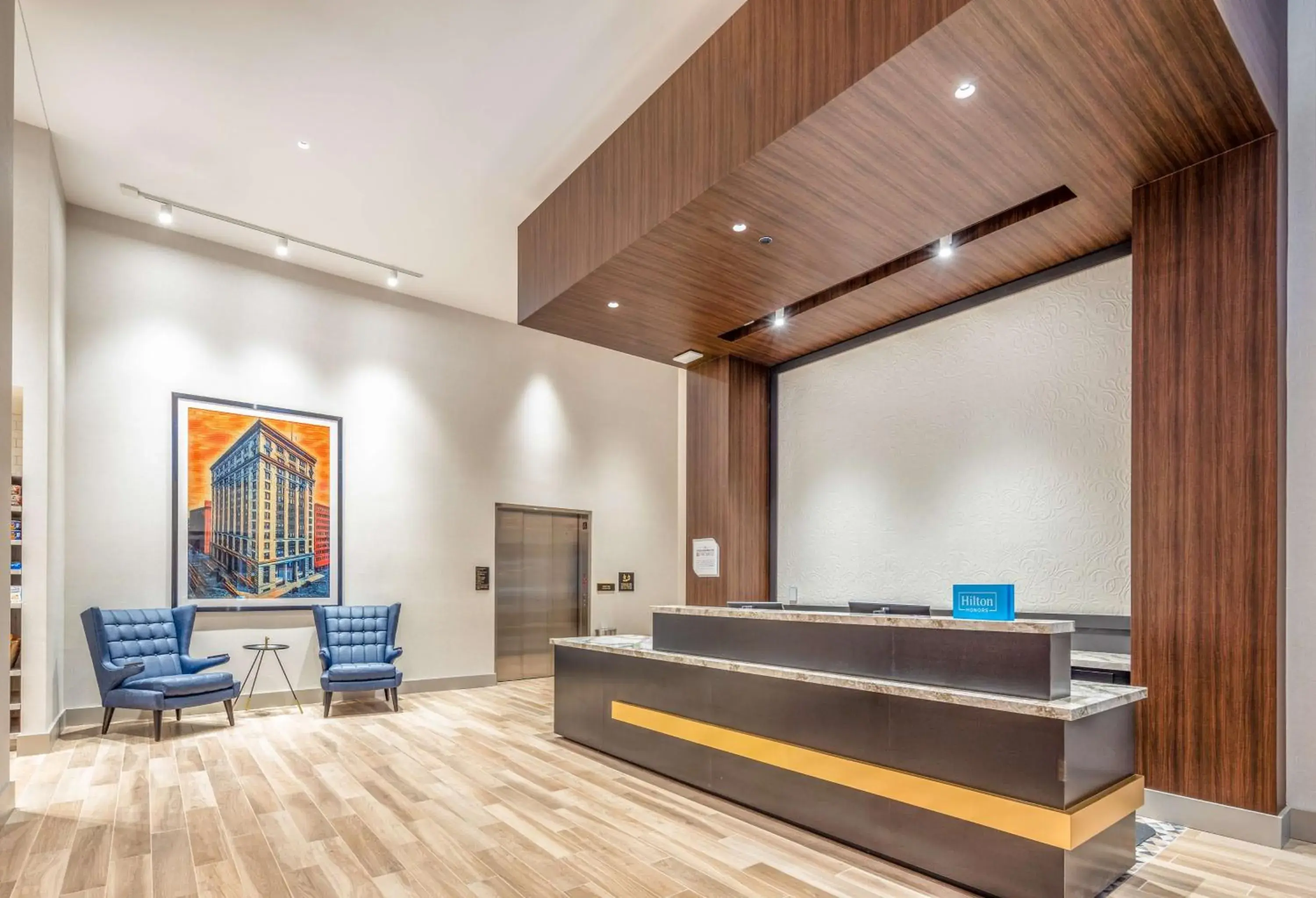 Lobby or reception in Hilton Garden Inn- Chicago Central Loop Lobby or reception in Hilton Garden Inn- Chicago Central Loop