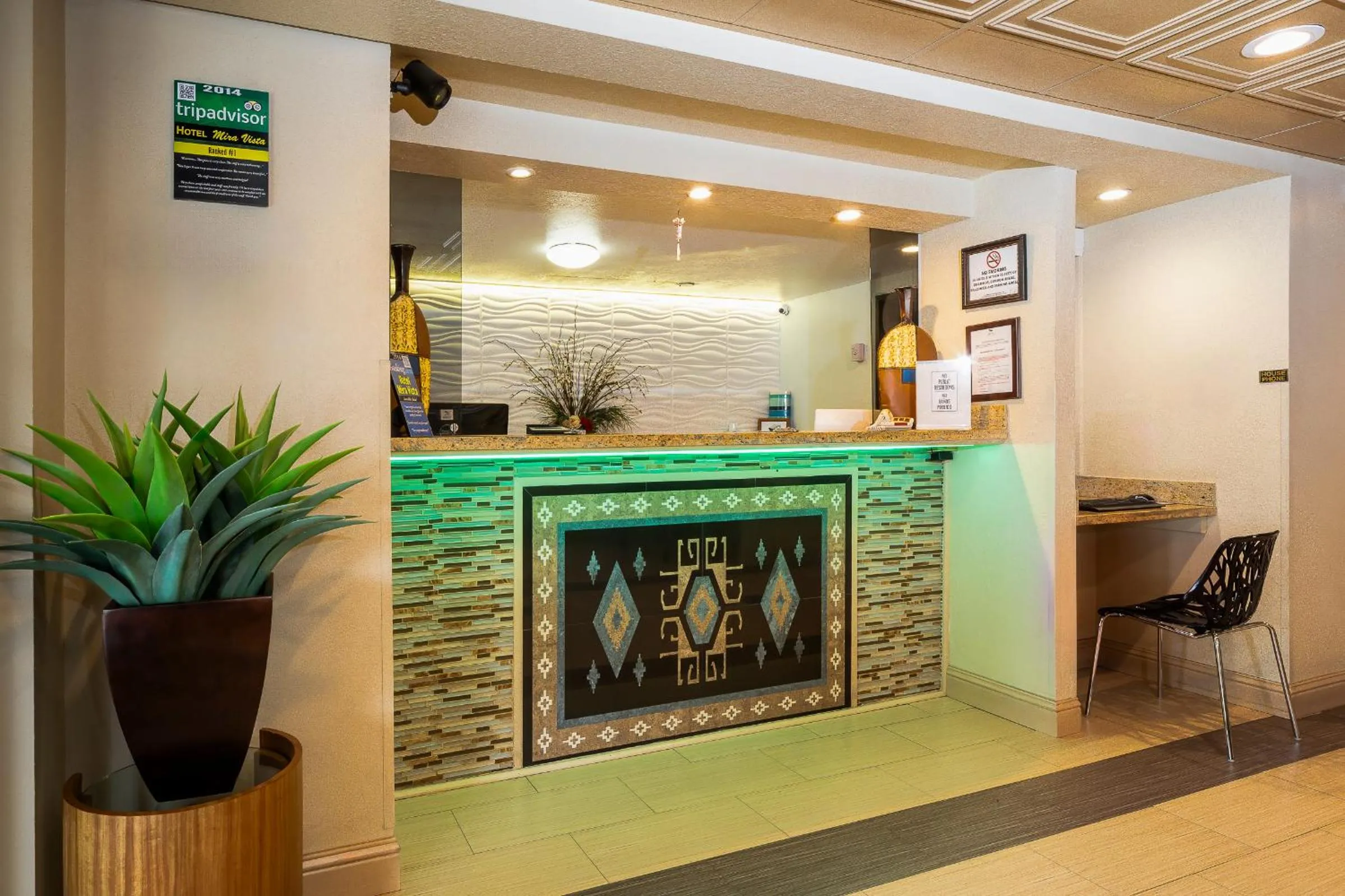 Lobby or reception in Hotel Mira Vista