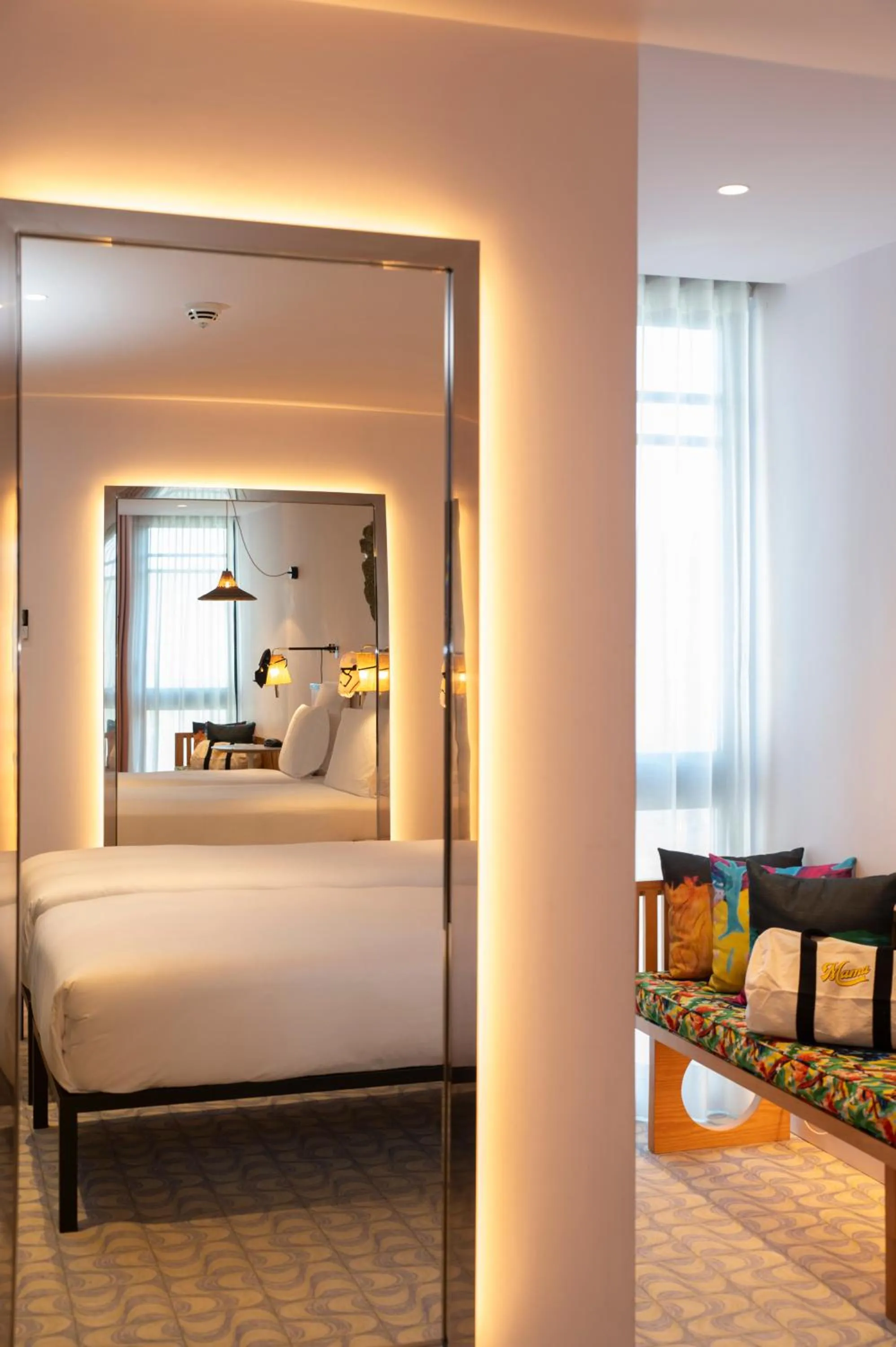 Bed in Mama Shelter Lisboa