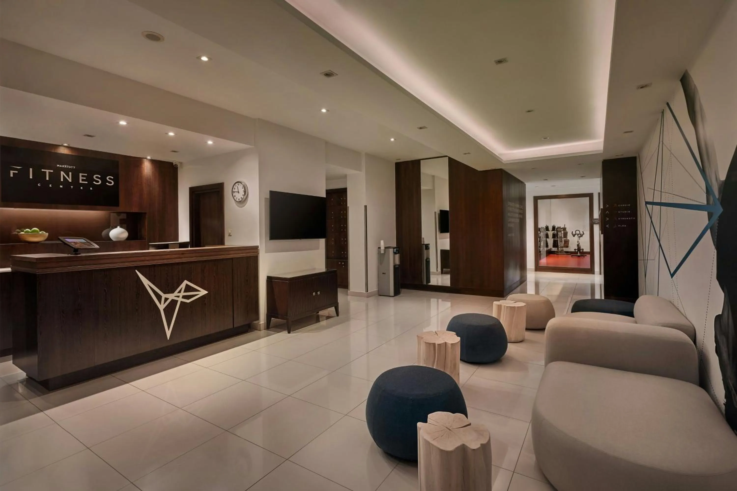 Fitness centre/facilities in Budapest Marriott Hotel