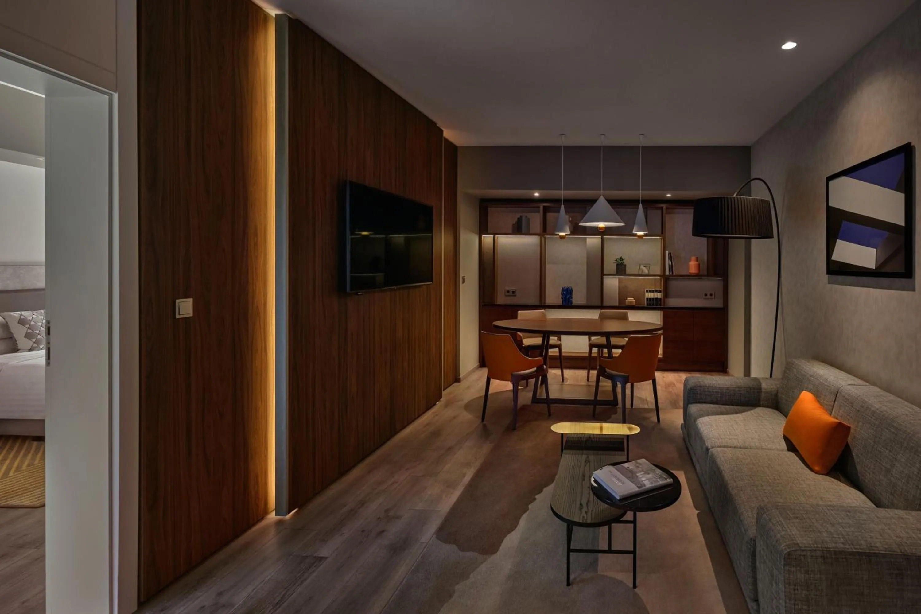 Living room in Budapest Marriott Hotel