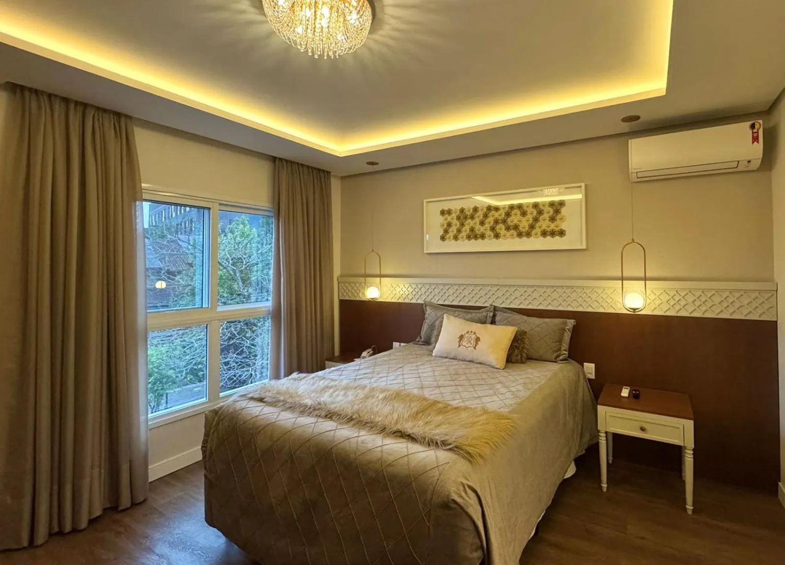 Bed in Hotel e Restaurante GIRATÓRIO RF Vision - A melhor vista 360 de Gramado