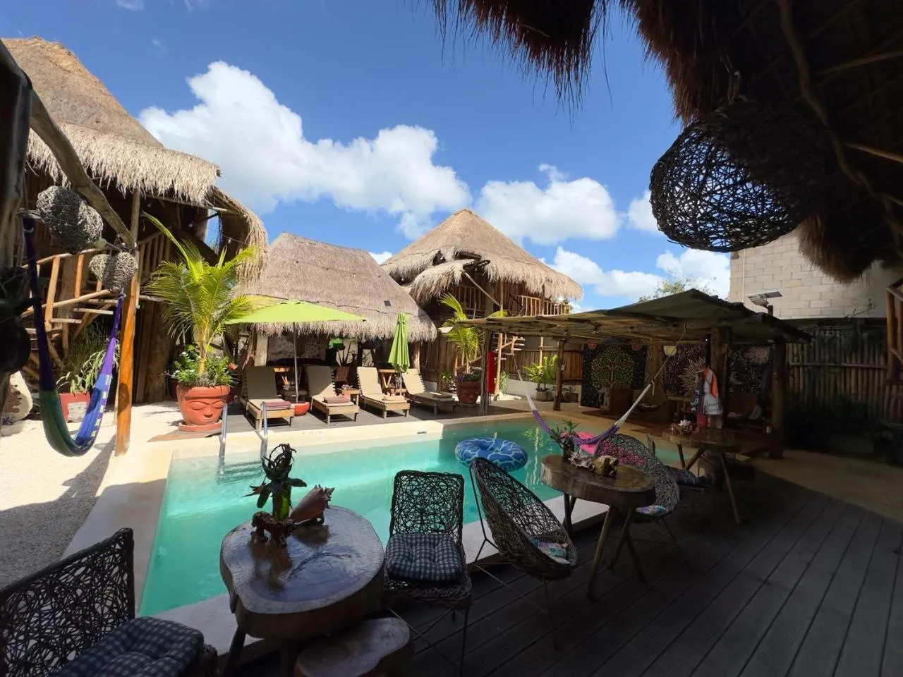 Pool view in Jungla y Estrellas