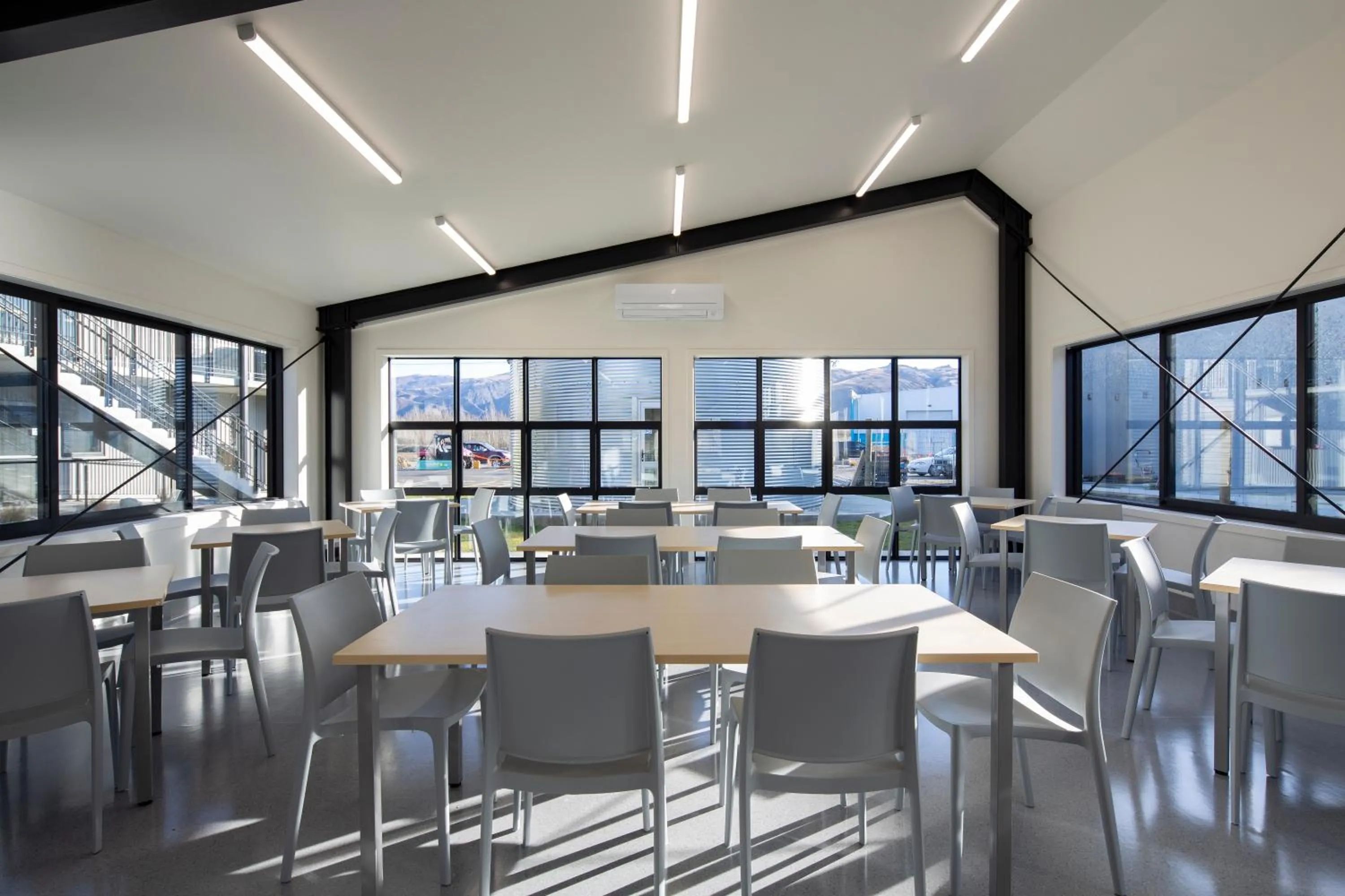 Dining area in Harvest Park Studios