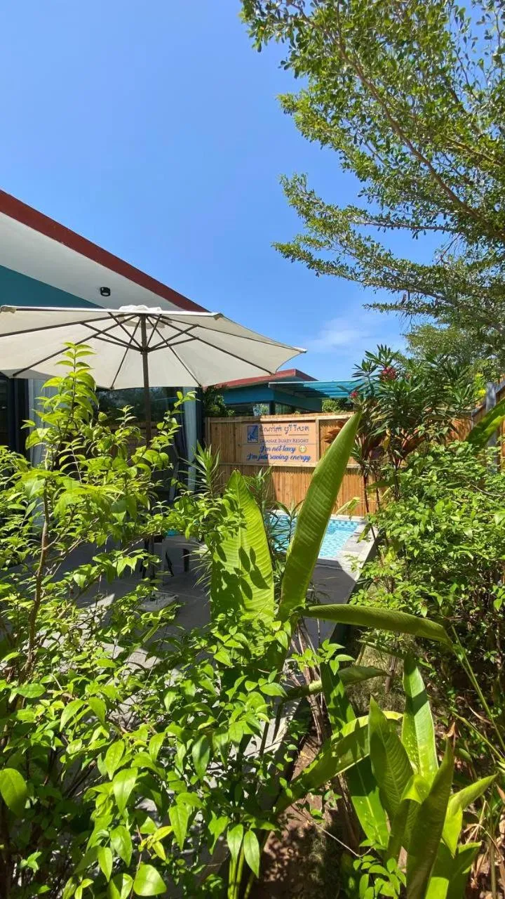 Pool view in Damnak Borey Resort