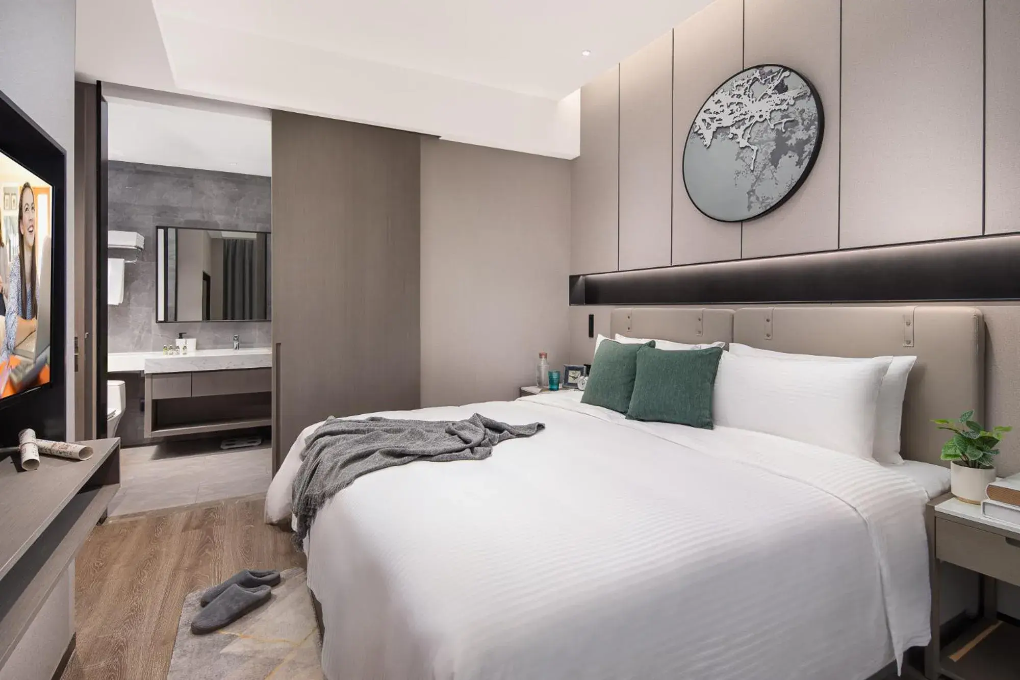 Bedroom, Bed in Somerset Daxing Beijing Bedroom, Bed in Somerset Daxing Beijing