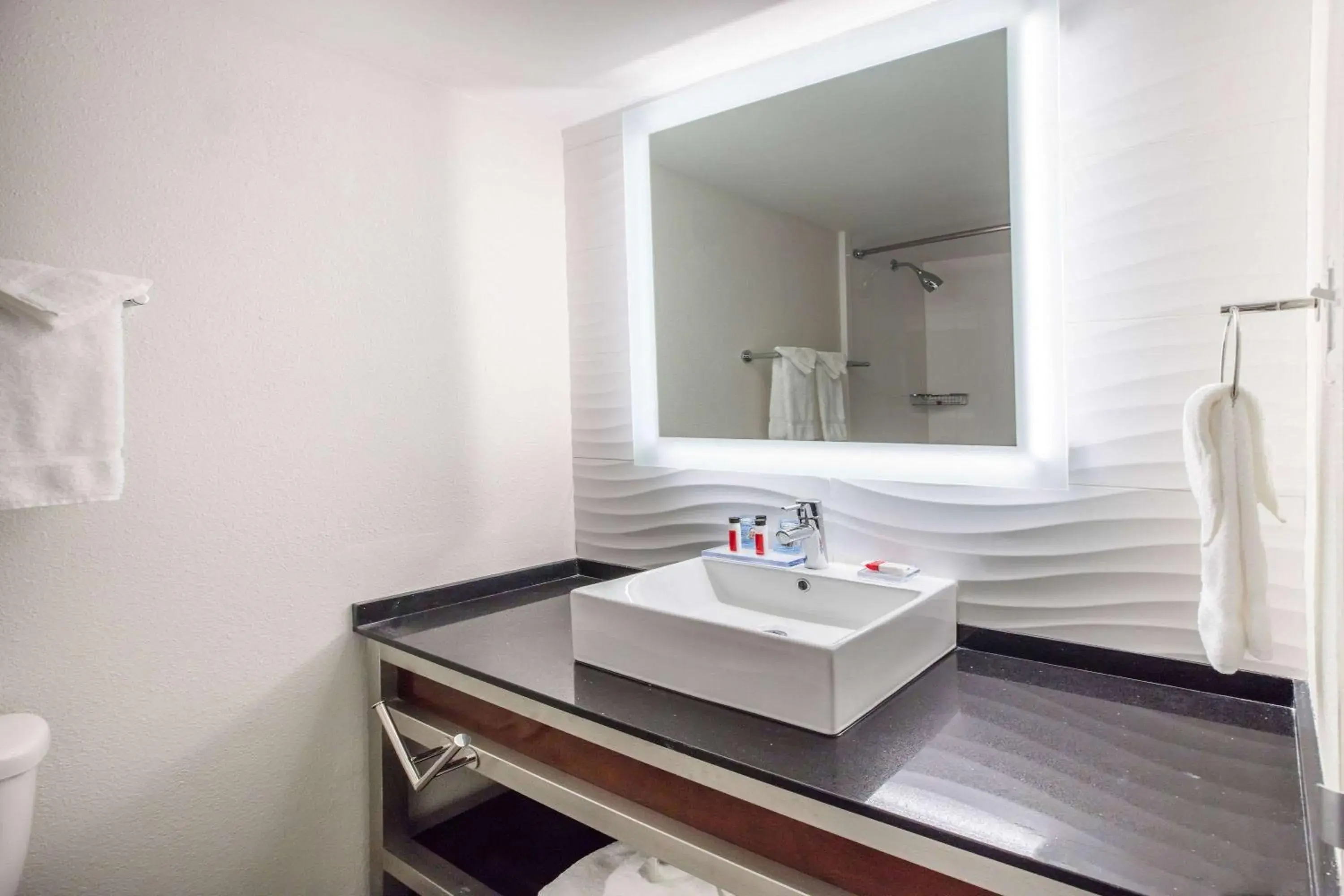 Bathroom in Ramada by Wyndham Austin South Bathroom in Ramada by Wyndham Austin South