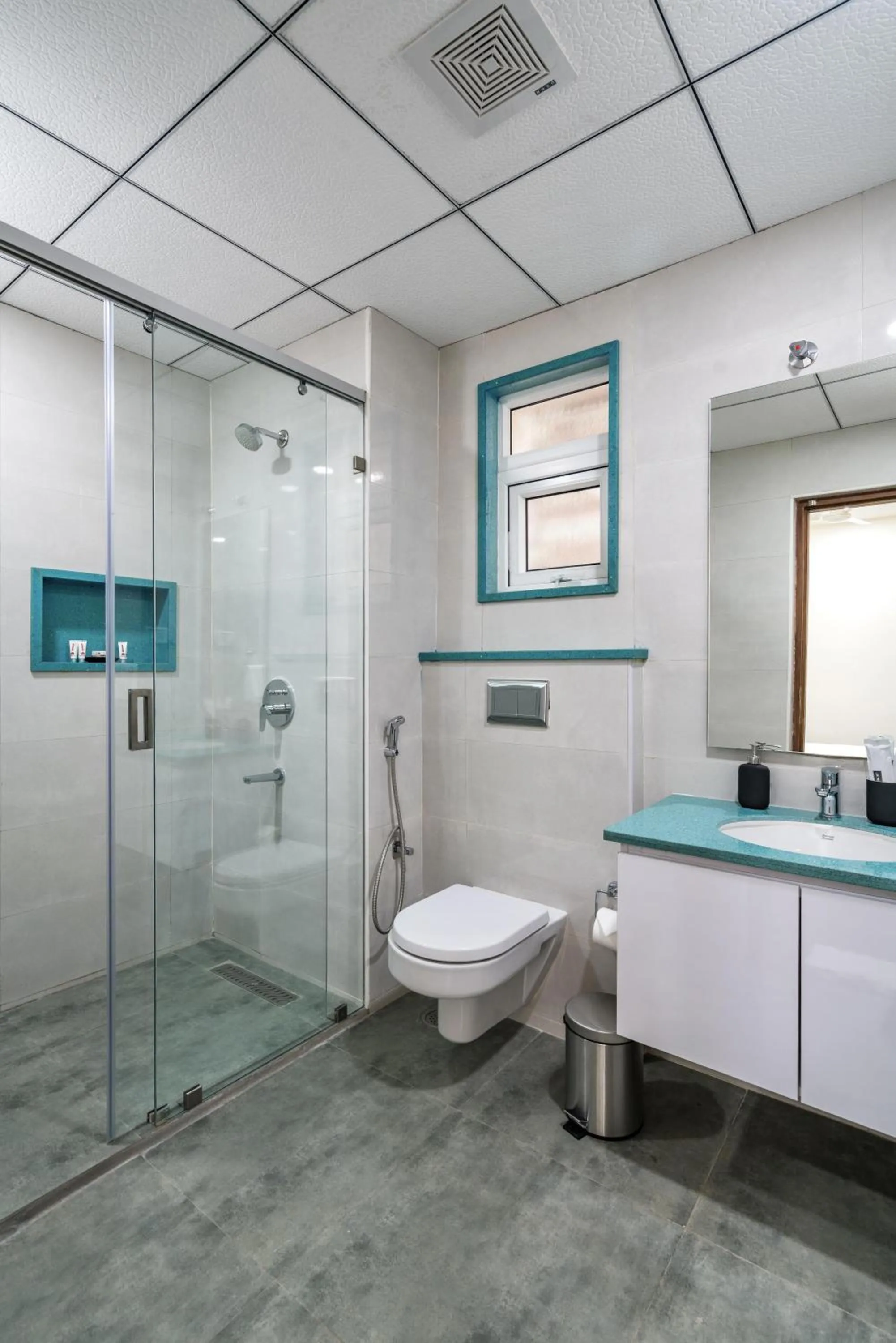 Shower in SKYLA Studios & Suites - Hitech City
