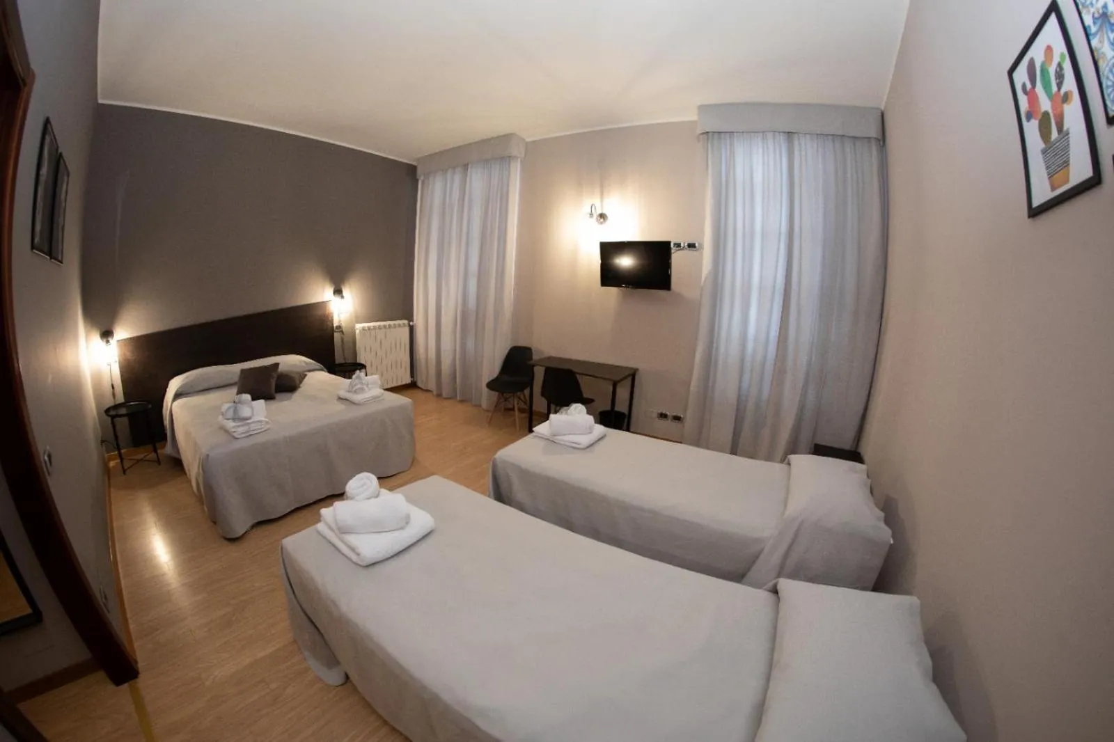 Bed in Hotel Marconi