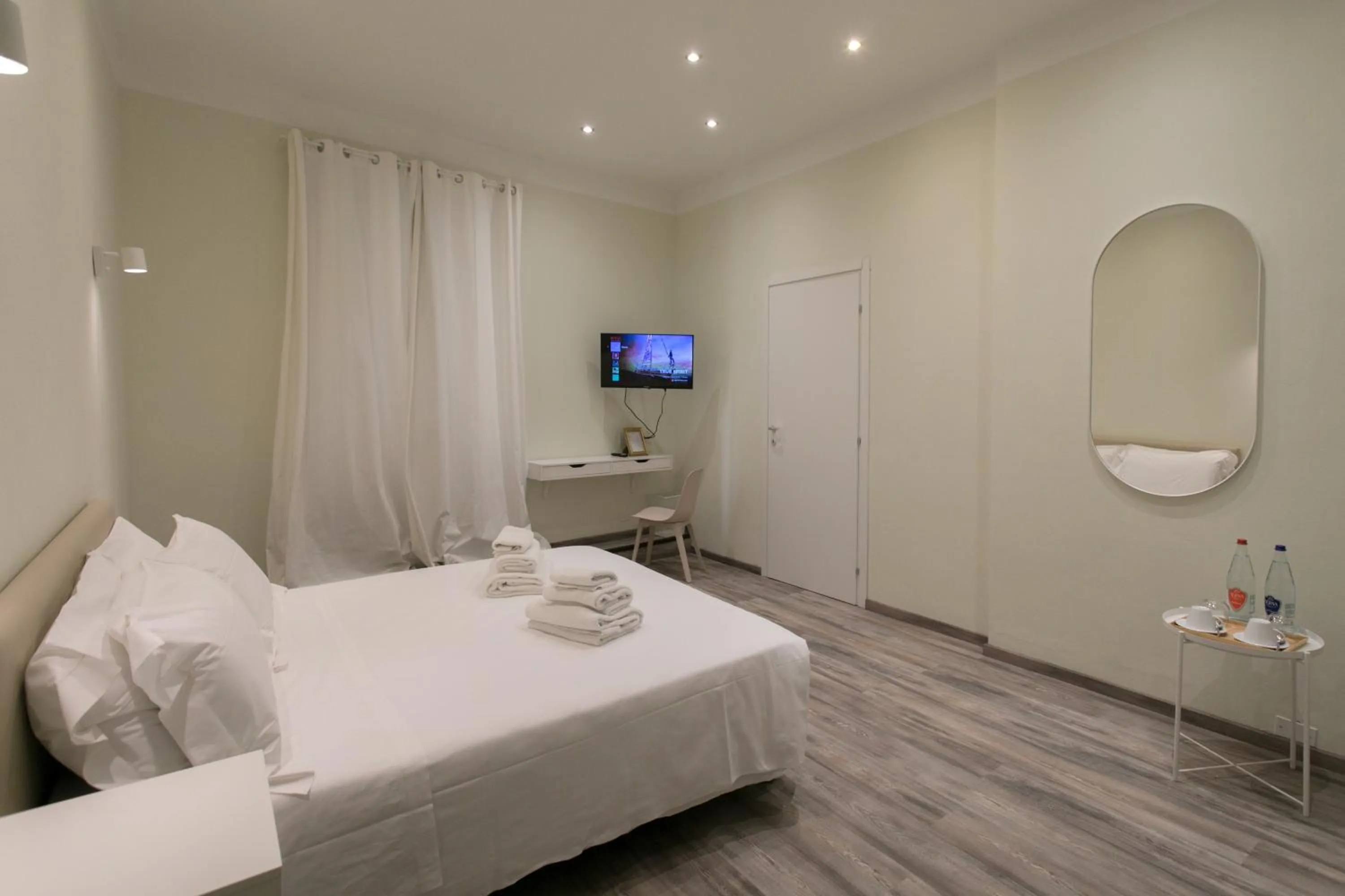 Bed in Hotel L'Aretino