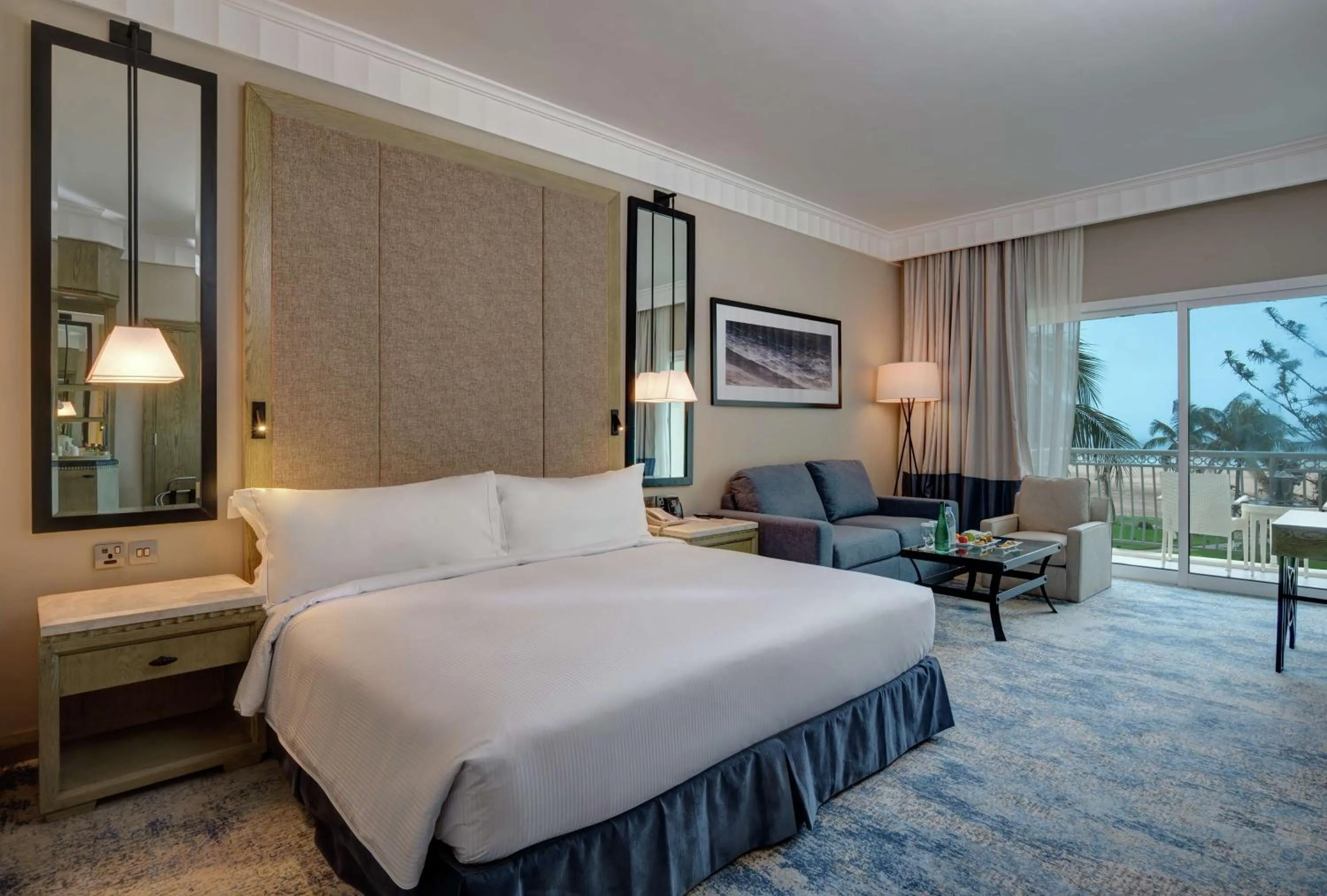 View (from property/room), Bed in Hilton Salalah Resort