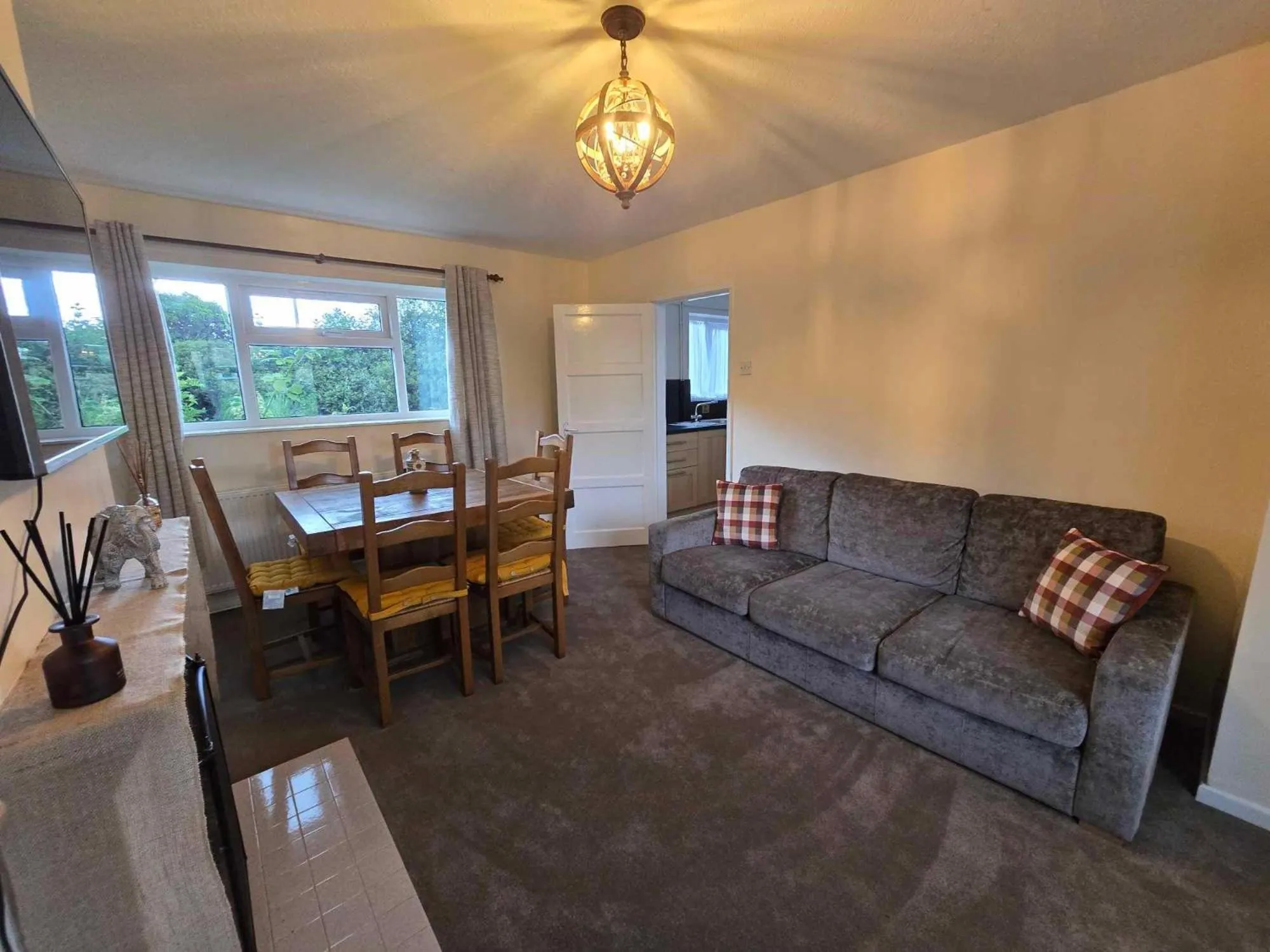 Living room in The Shoulder at Hardstoft