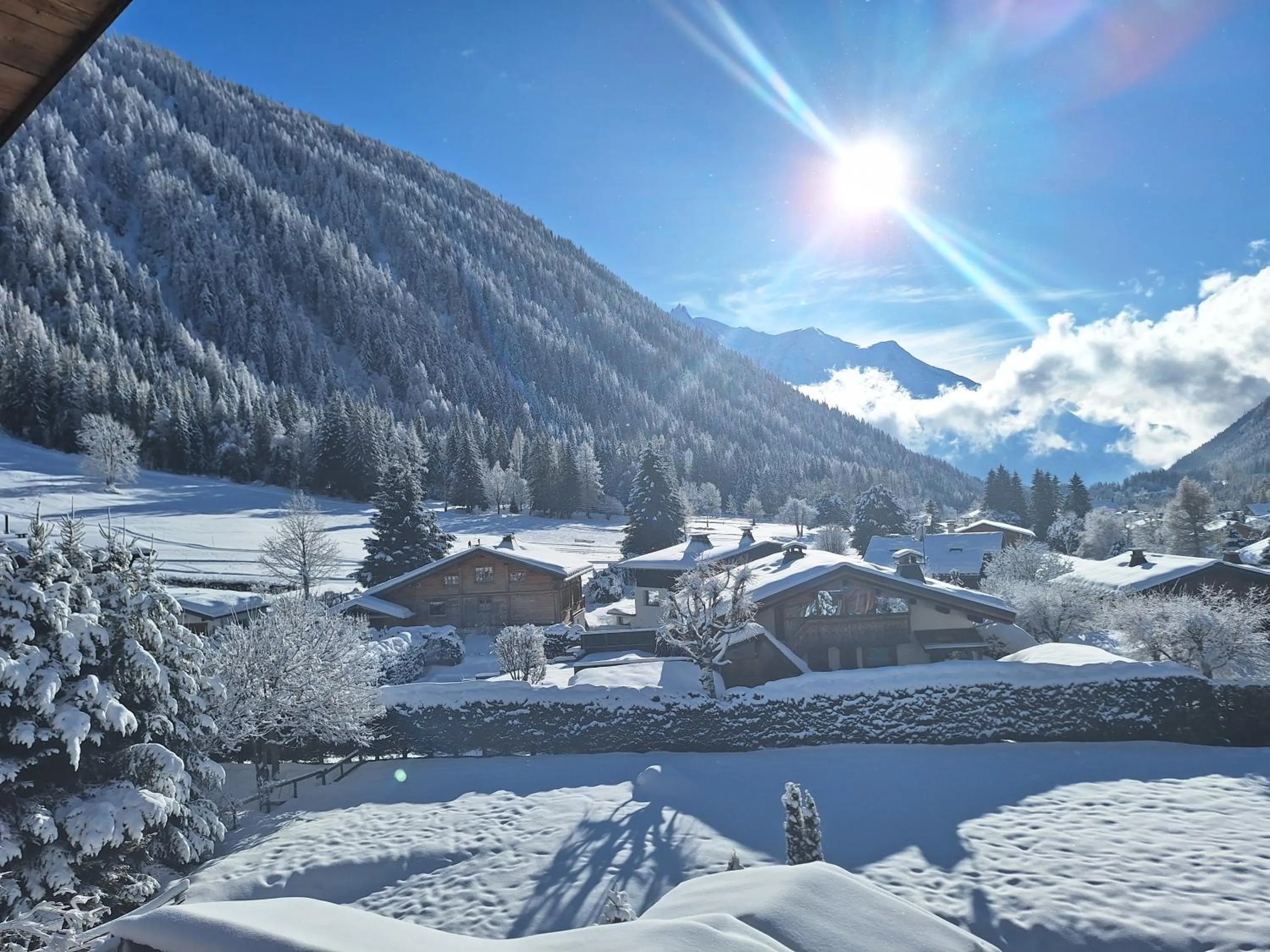 Mountain view in Les Grands Montets Hotel & Spa