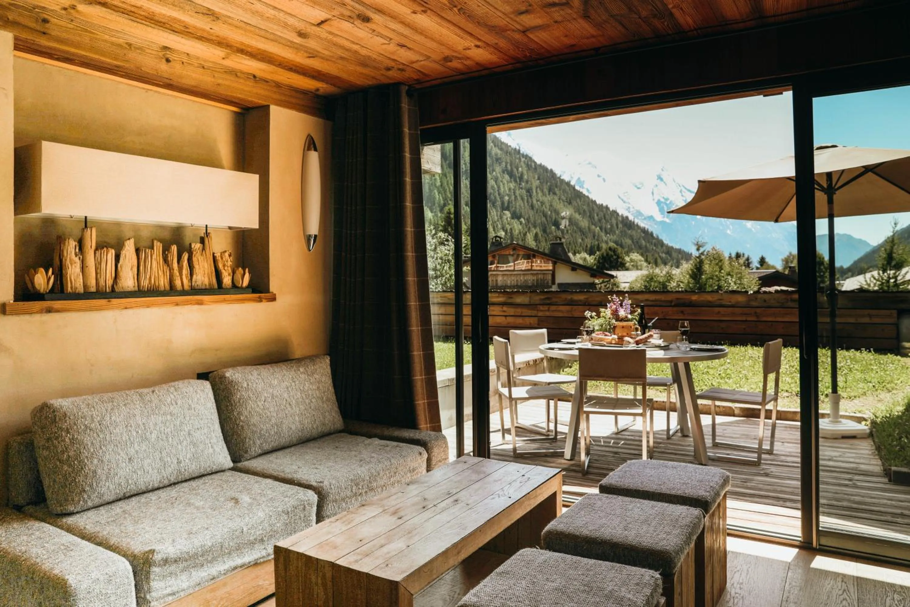 Seating area in Les Grands Montets Hotel & Spa
