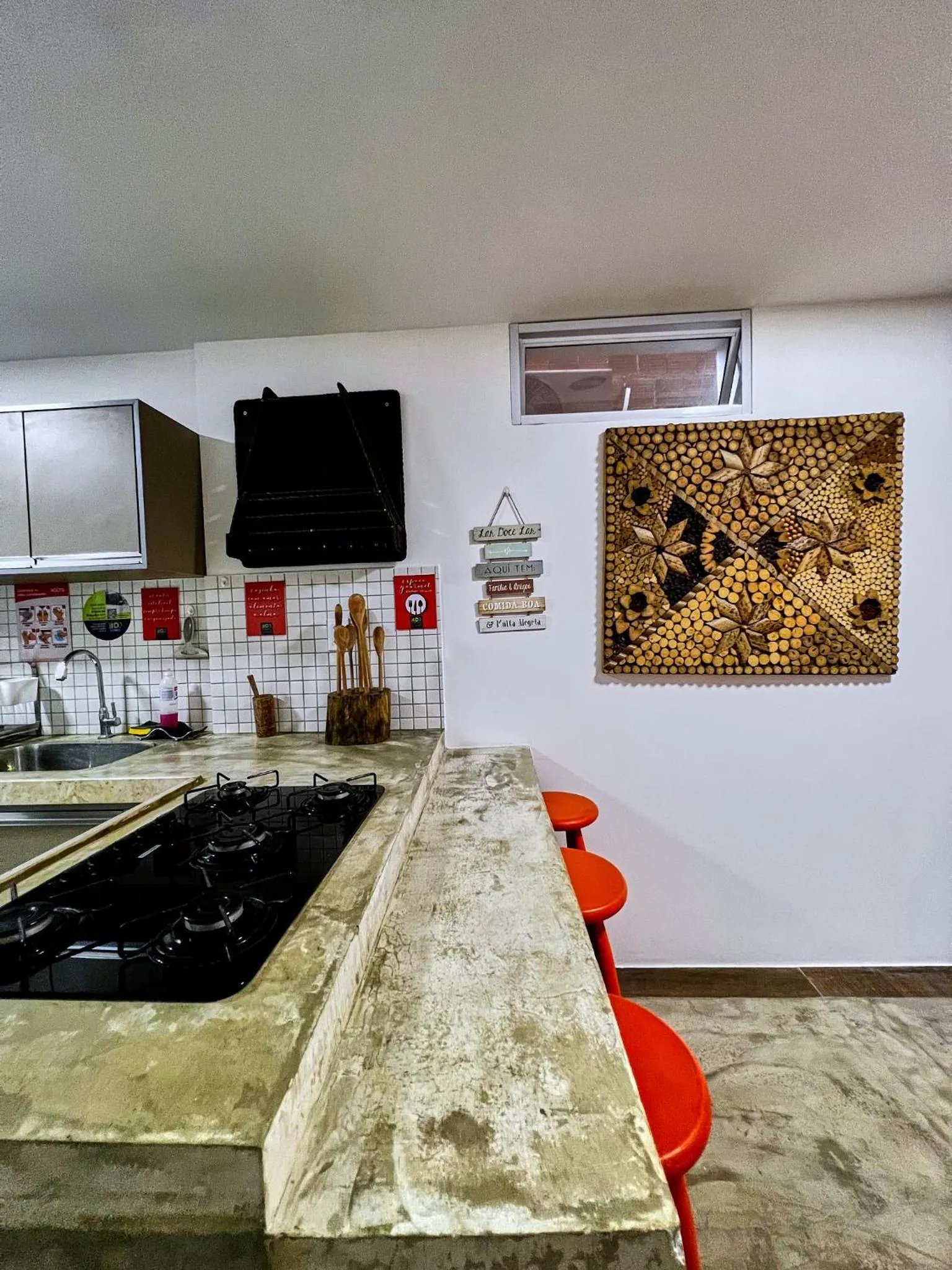 Kitchen or kitchenette in Pousada Roots - D3 Experience - Préa, CE