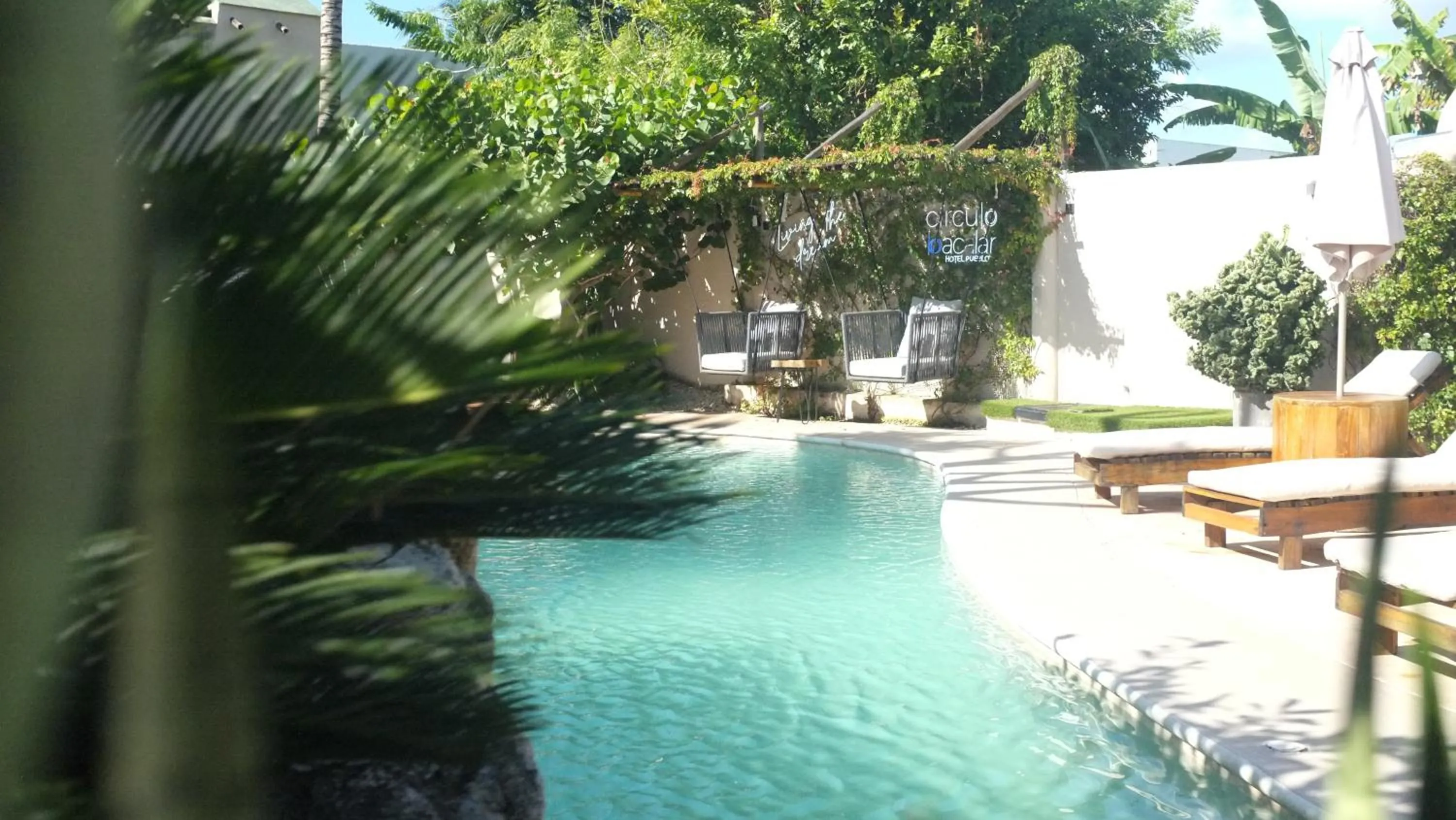 Living room in Hotel Circulo Bacalar
