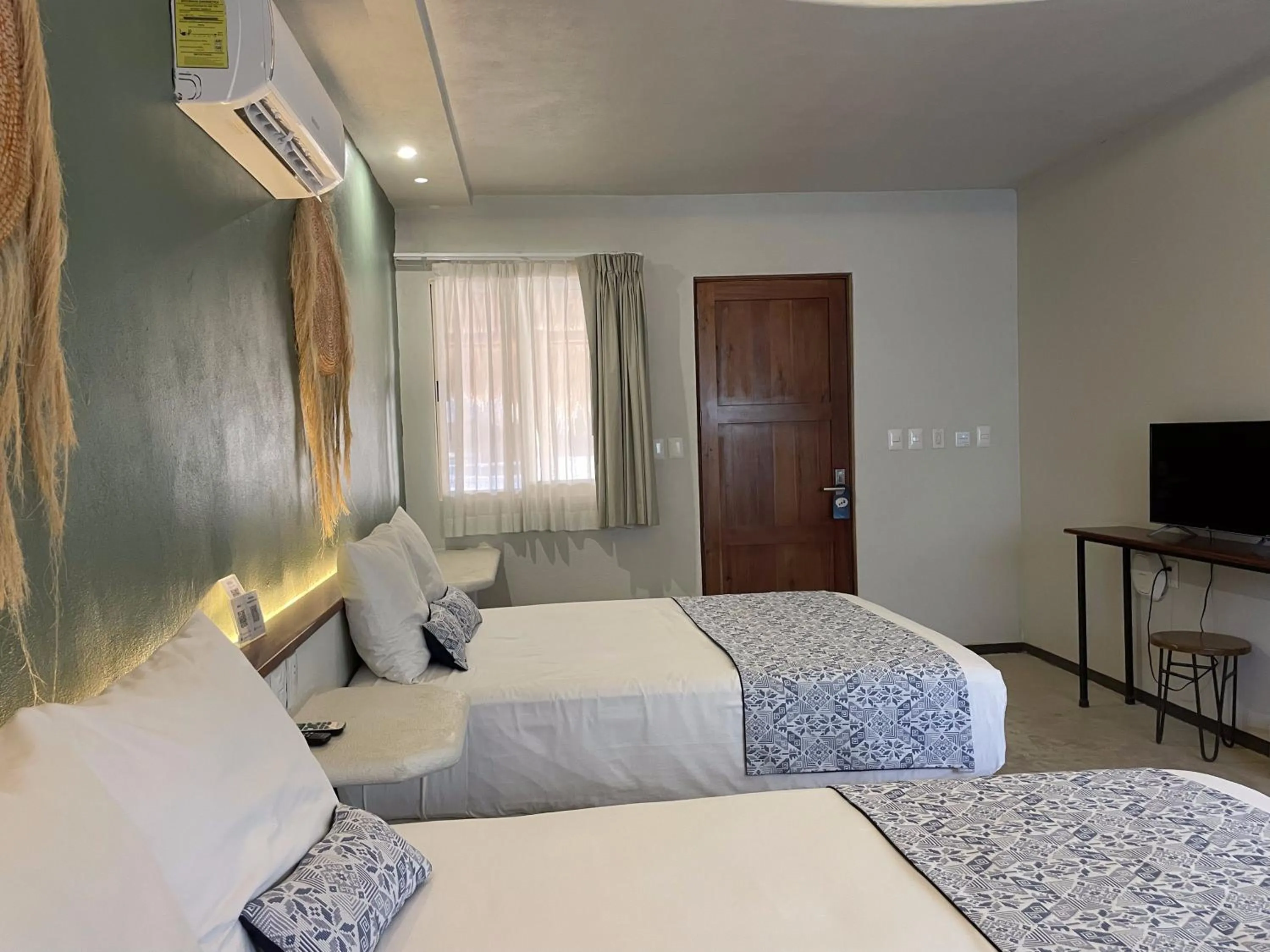 Bed in Hotel Circulo Bacalar