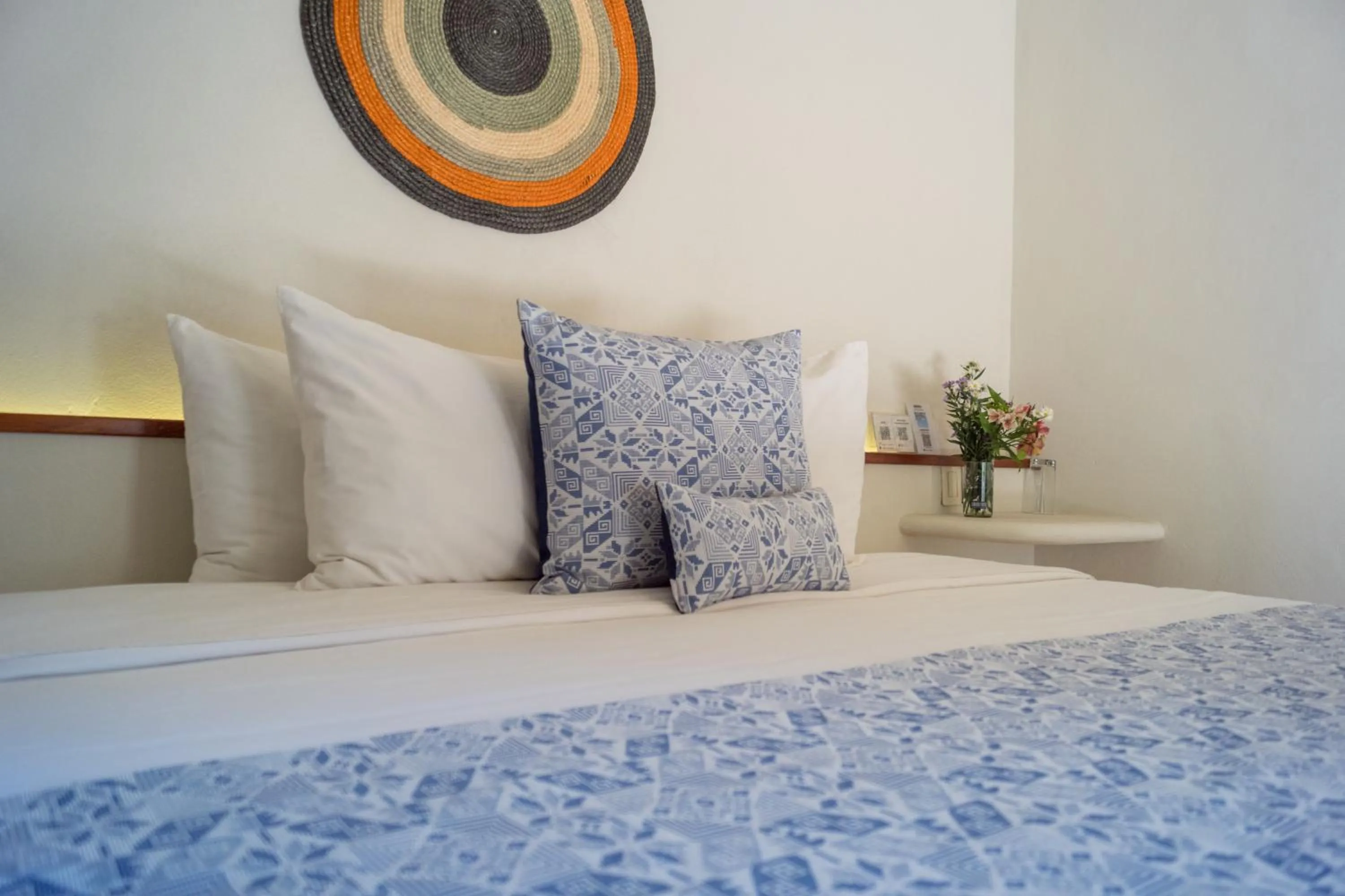 Bed in Hotel Circulo Bacalar