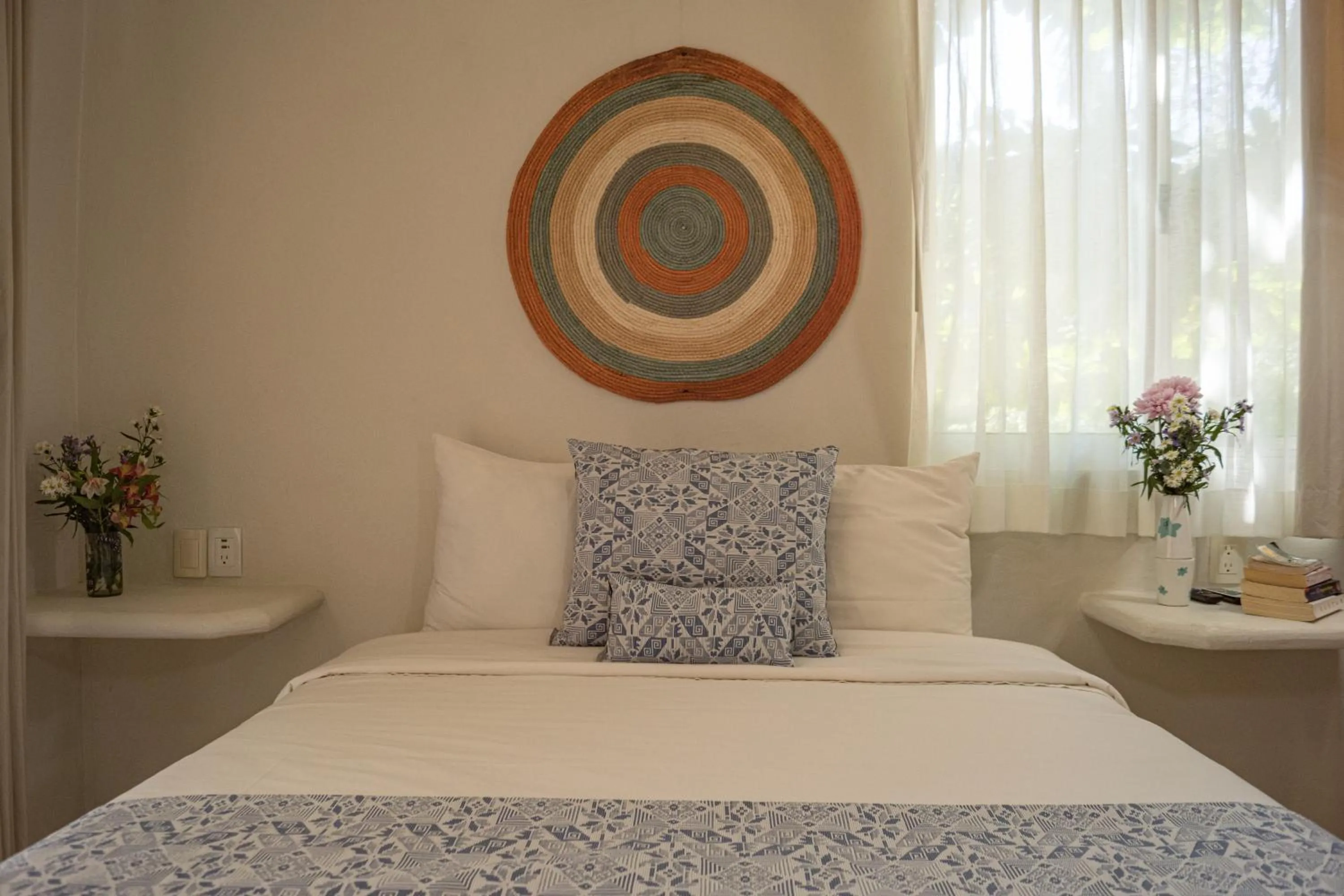 Bed in Hotel Circulo Bacalar