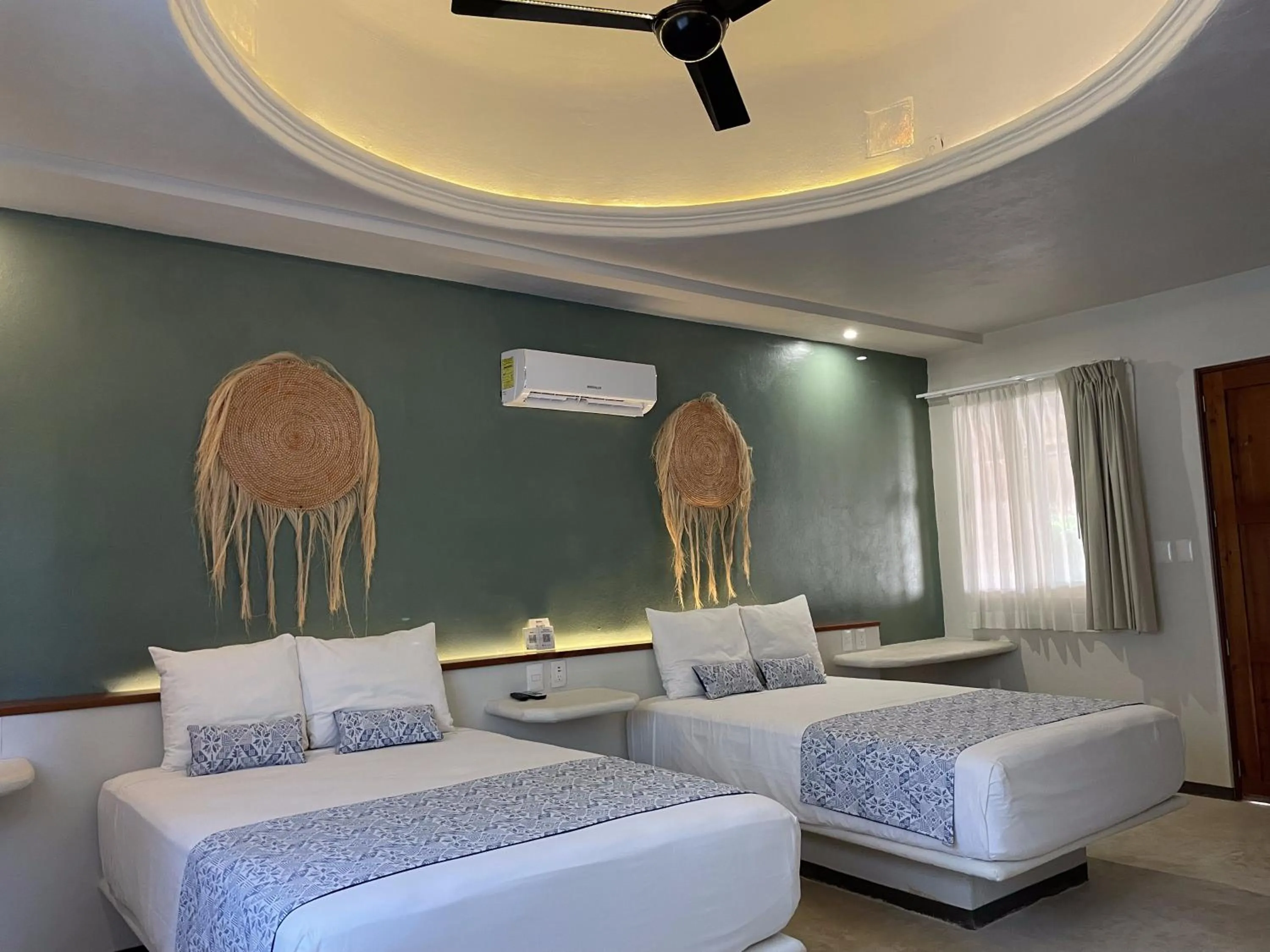 Bed in Hotel Circulo Bacalar