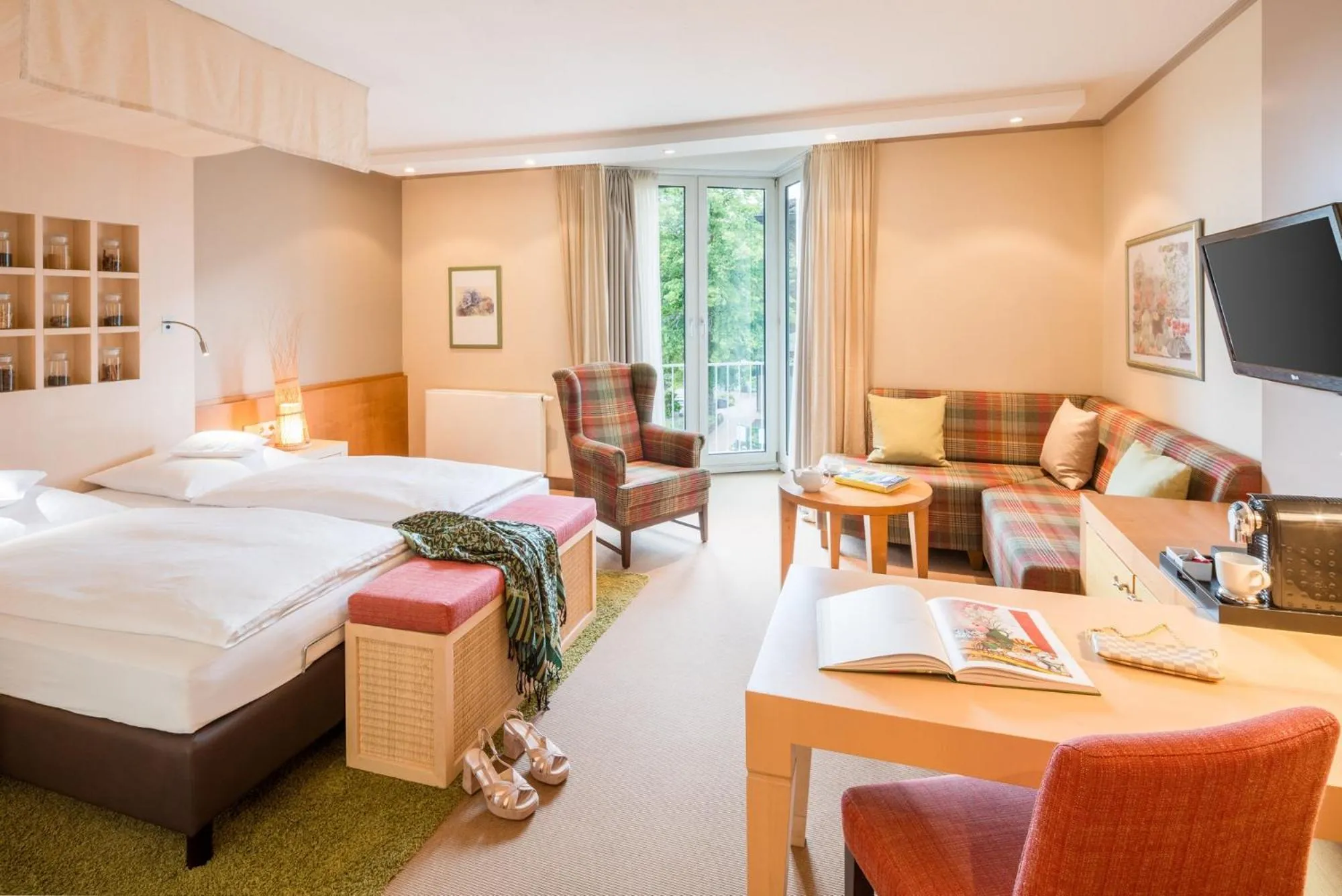 Photo of the whole room, Bed in Romantik Hotel Waldschlösschen