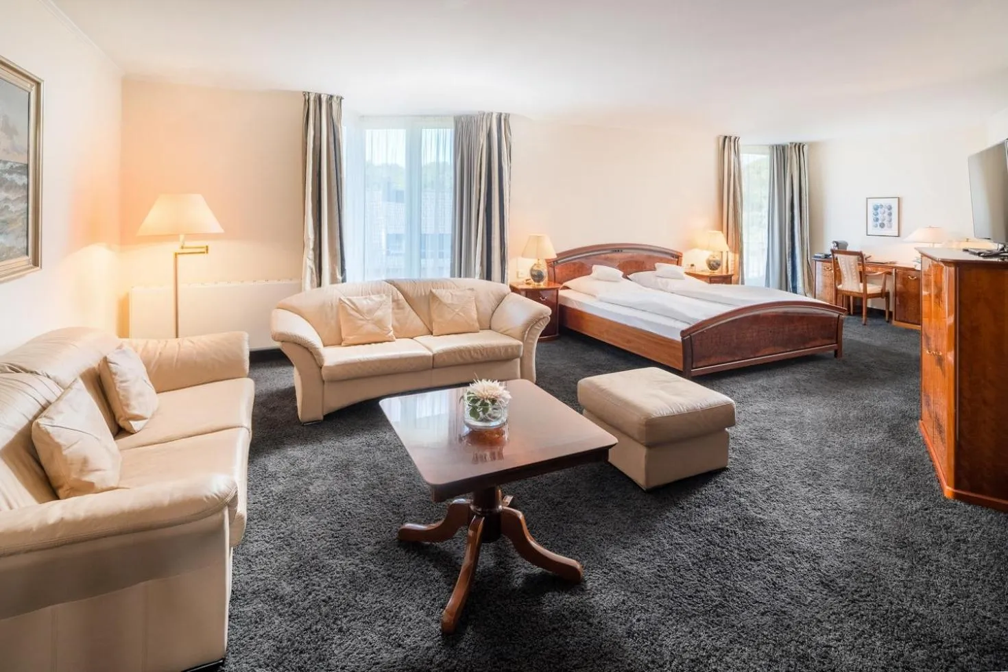 Photo of the whole room, Bed in Romantik Hotel Waldschlösschen