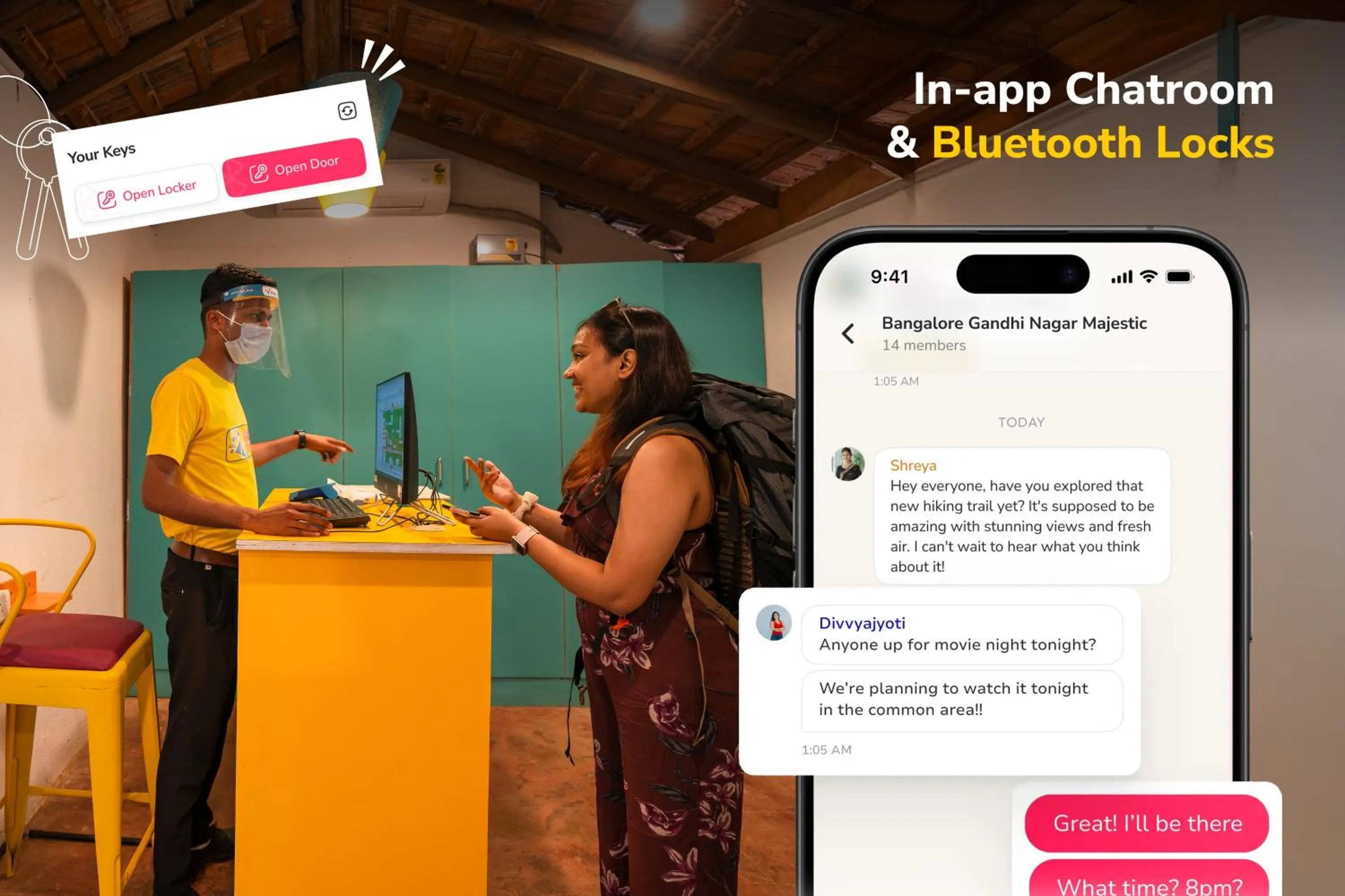 Text overlay in goSTOPS Lite Goa, Calangute