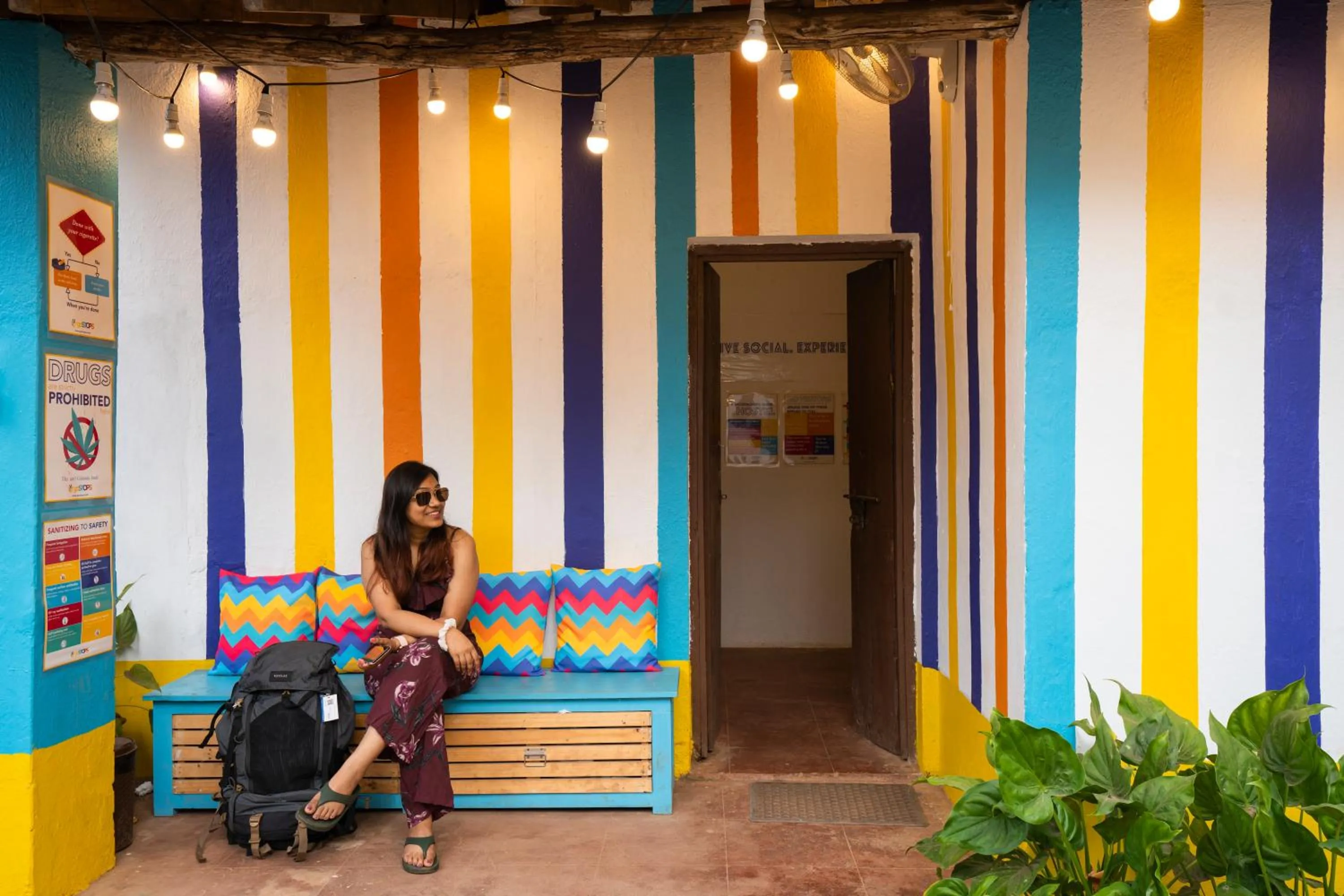 Facade/entrance in goSTOPS Lite Goa, Calangute