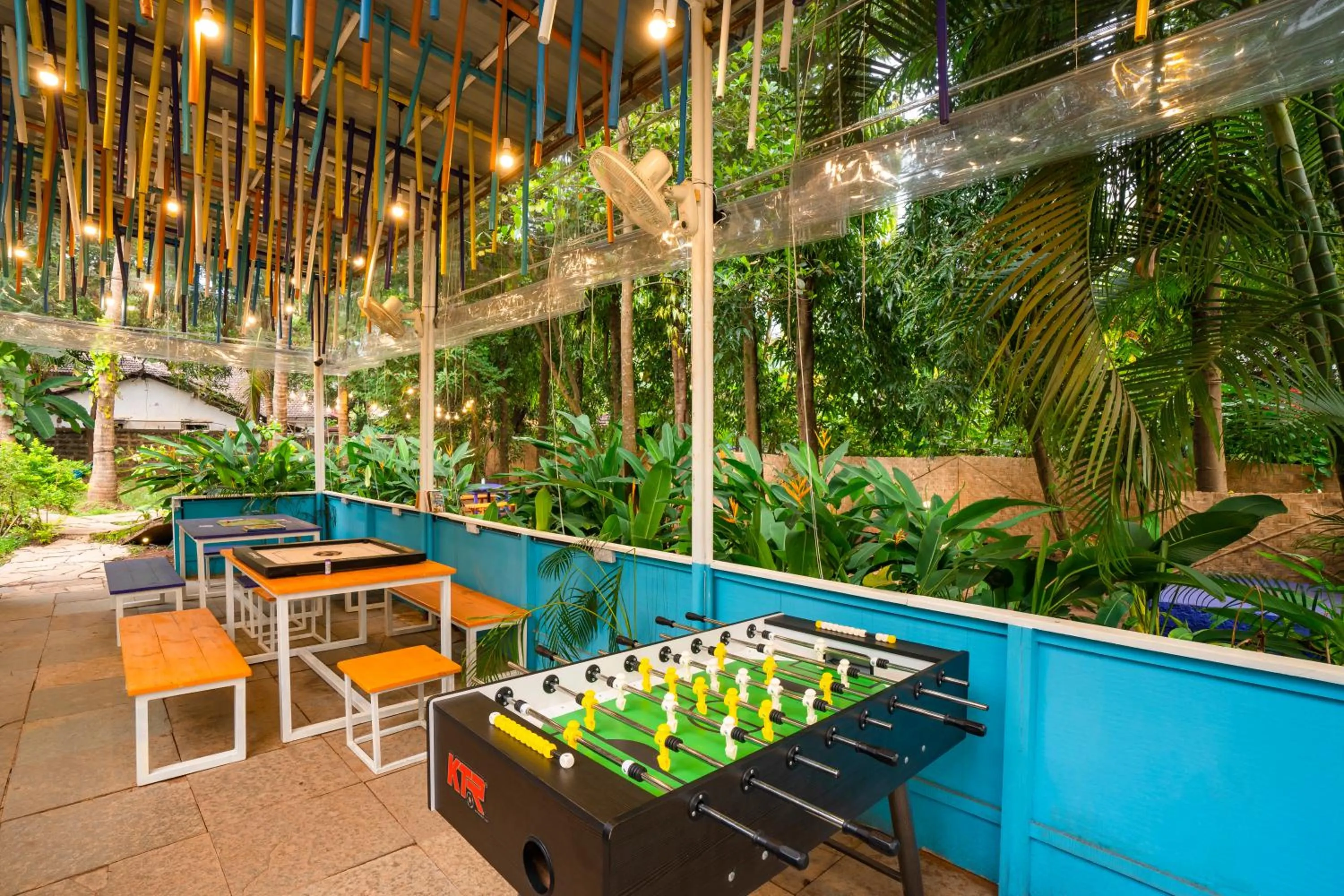 Seating area in goSTOPS Lite Goa, Calangute