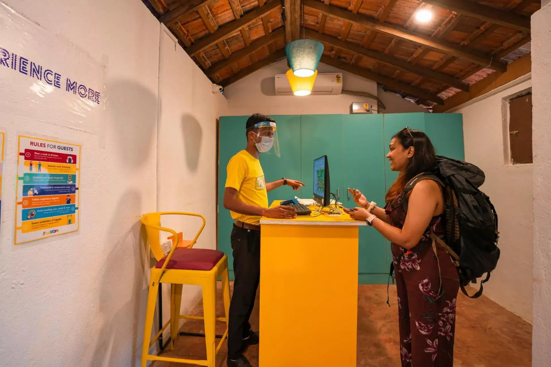 Lobby or reception in goSTOPS Lite Goa, Calangute Lobby or reception in goSTOPS Lite Goa, Calangute