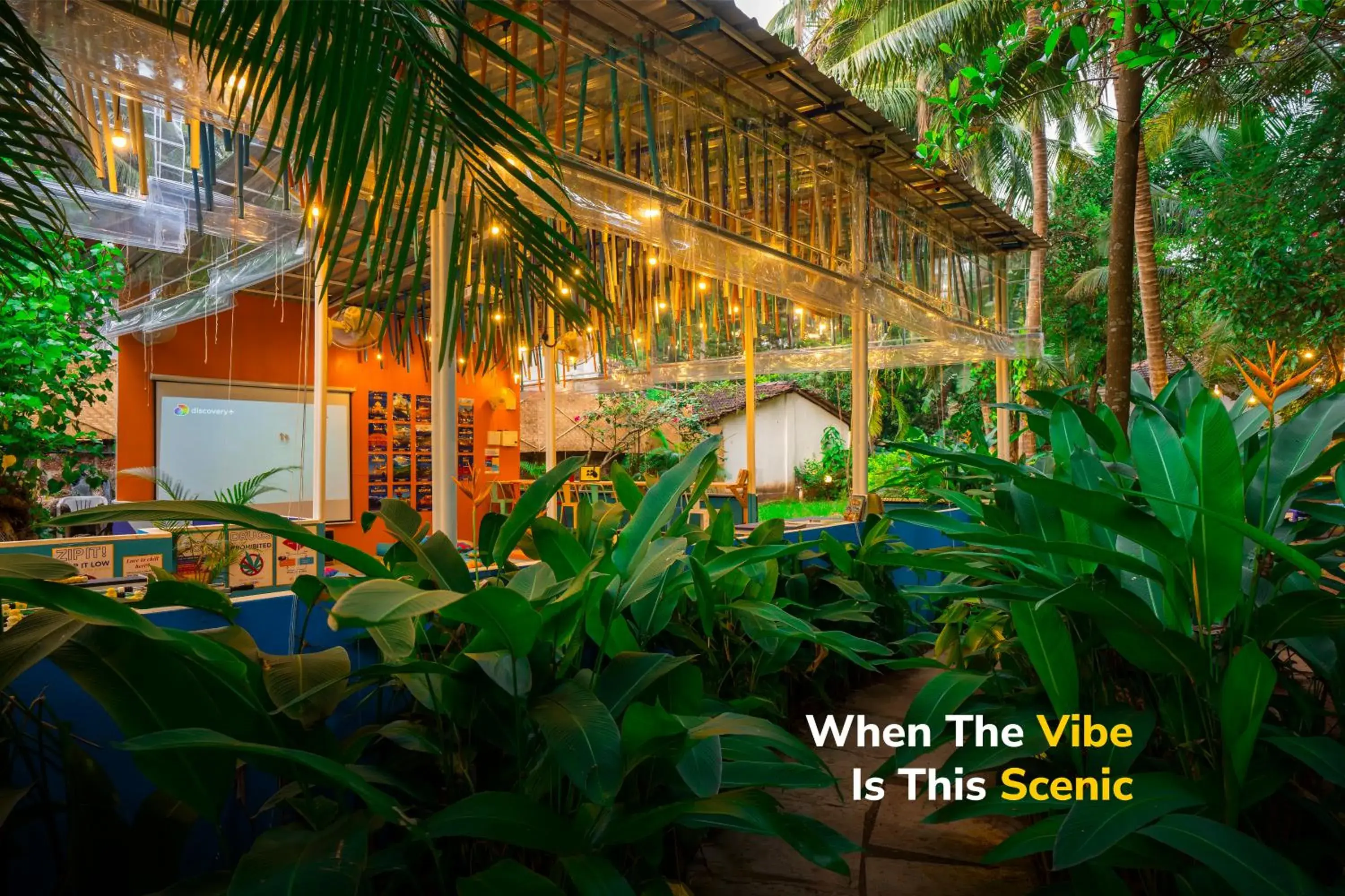 Inner courtyard view in goSTOPS Lite Goa, Calangute Inner courtyard view in goSTOPS Lite Goa, Calangute